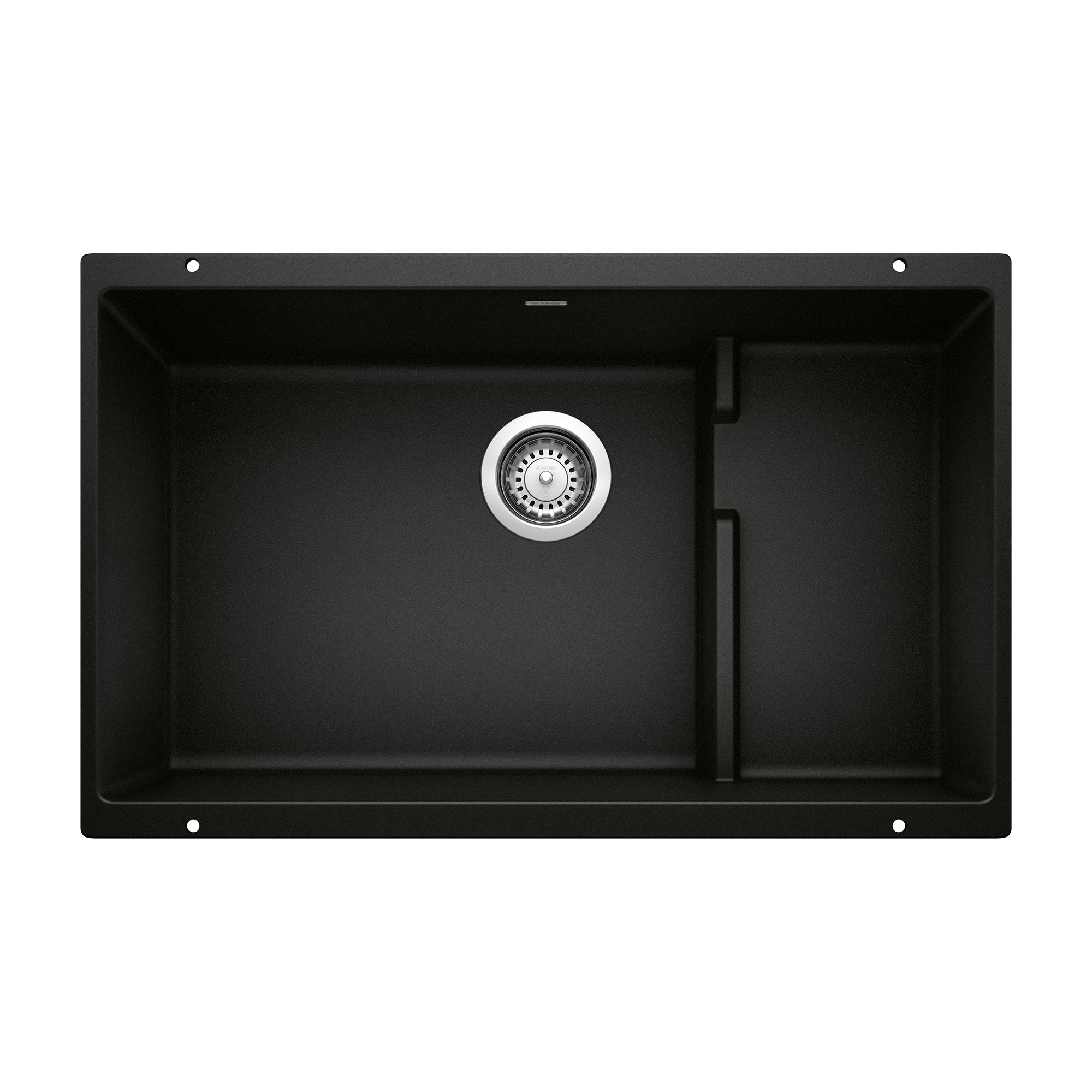 Blanco Precis Cascade SILGRANIT 29" Single Bowl Undermount Kitchen Sink with Colander Blanco