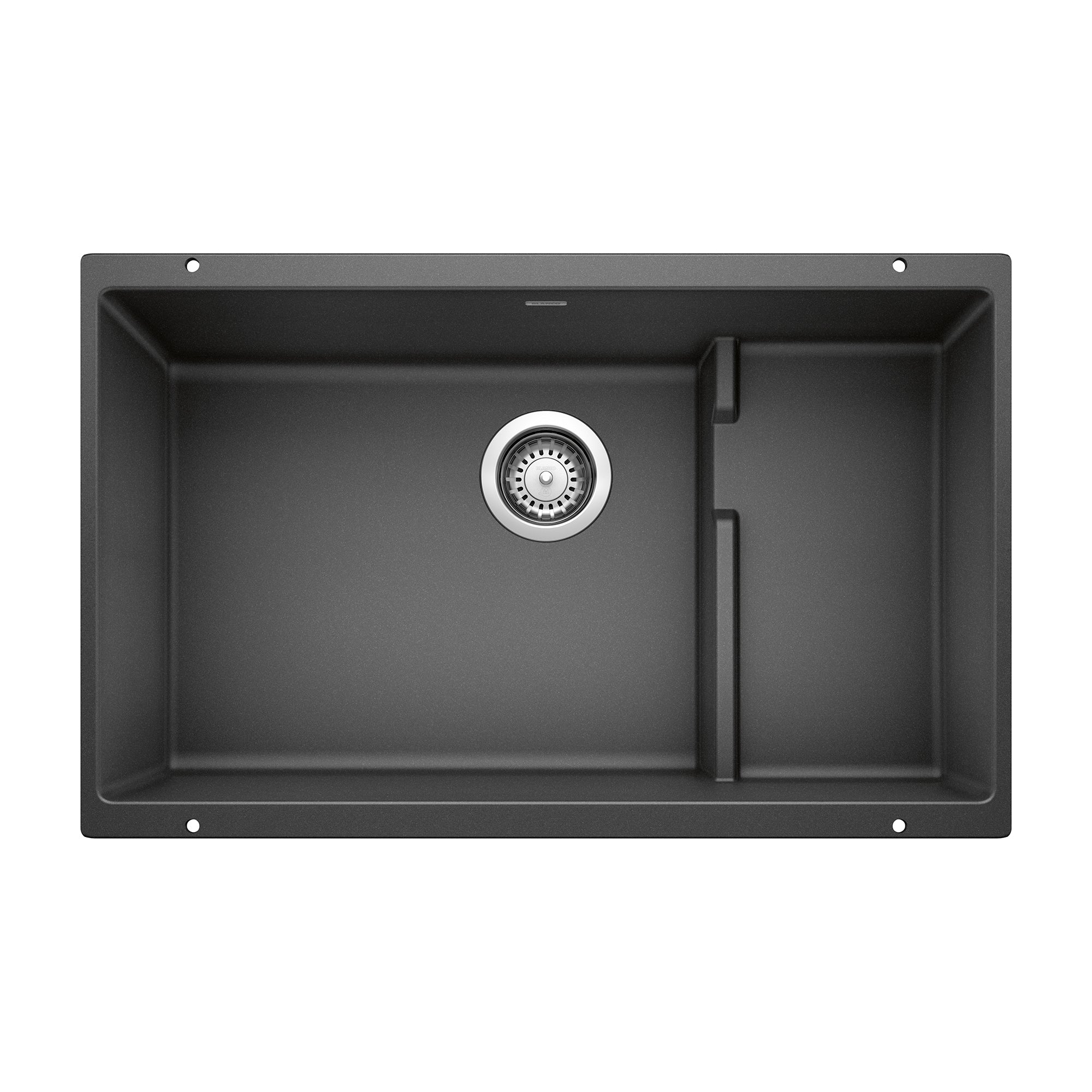 Blanco Precis Cascade SILGRANIT 29" Single Bowl Undermount Kitchen Sink with Colander Blanco