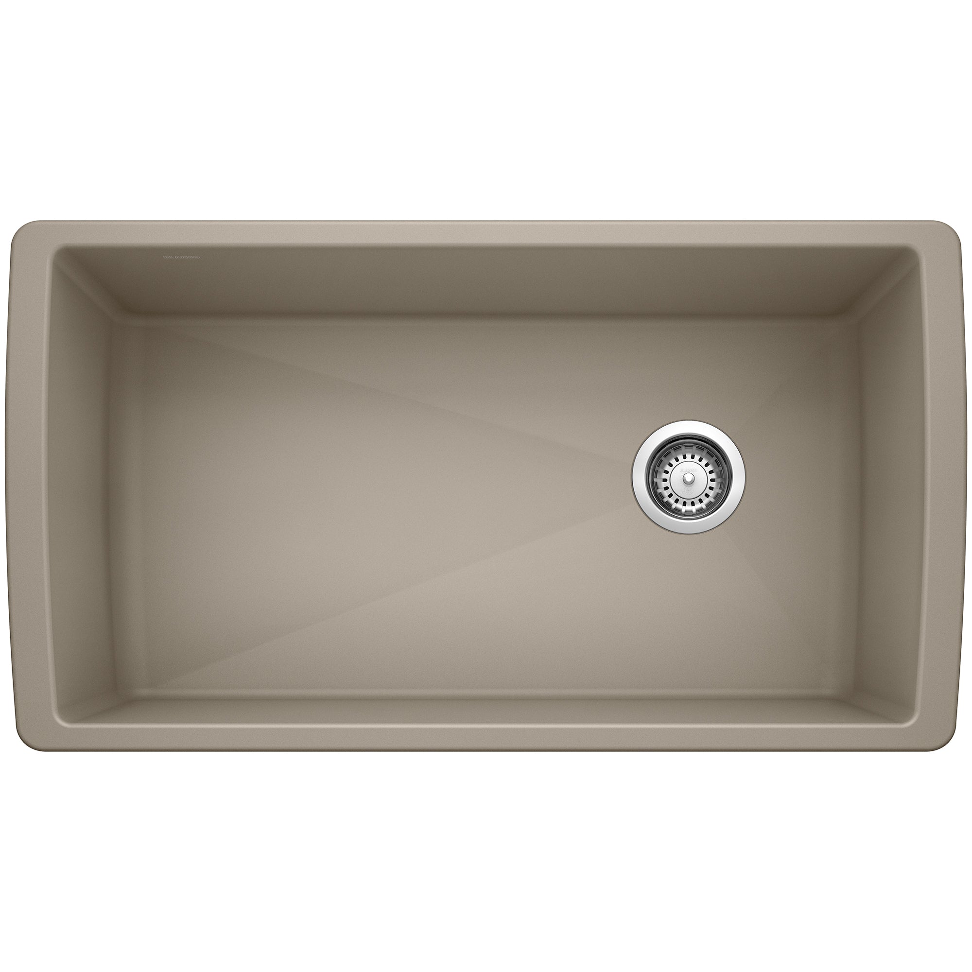Blanco Diamond SILGRANIT 33" Super Single Undermount Kitchen Sink Blanco