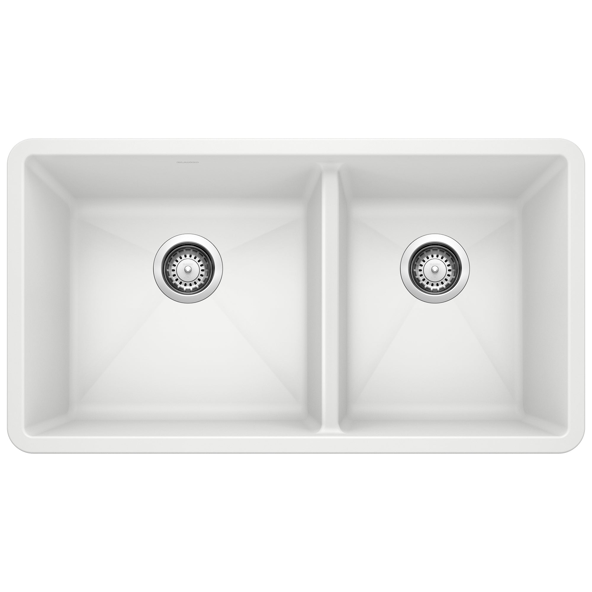 Blanco Precis SILGRANIT 33" 60/40 Double Bowl Undermount Kitchen Sink BLANCO