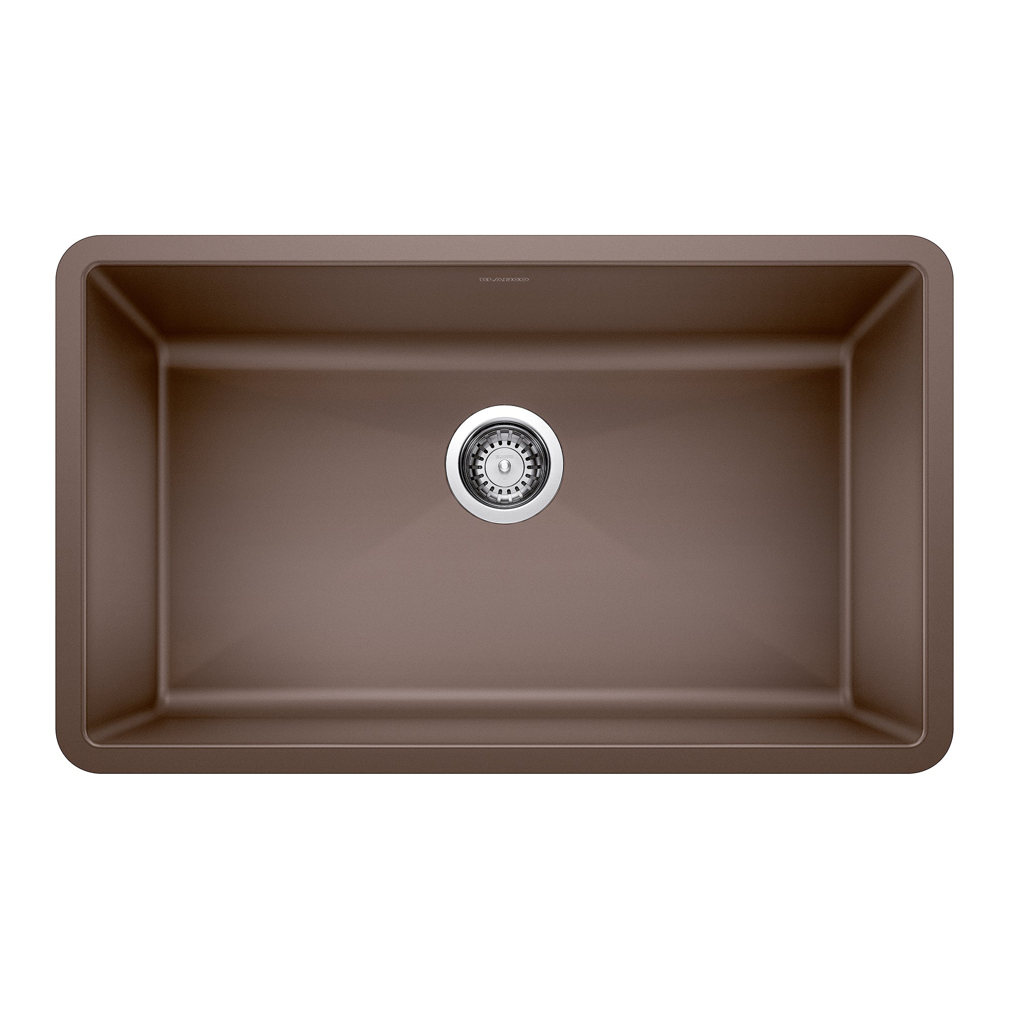 Blanco Precis SILGRANIT 32" Super Single Undermount Kitchen Sink Blanco