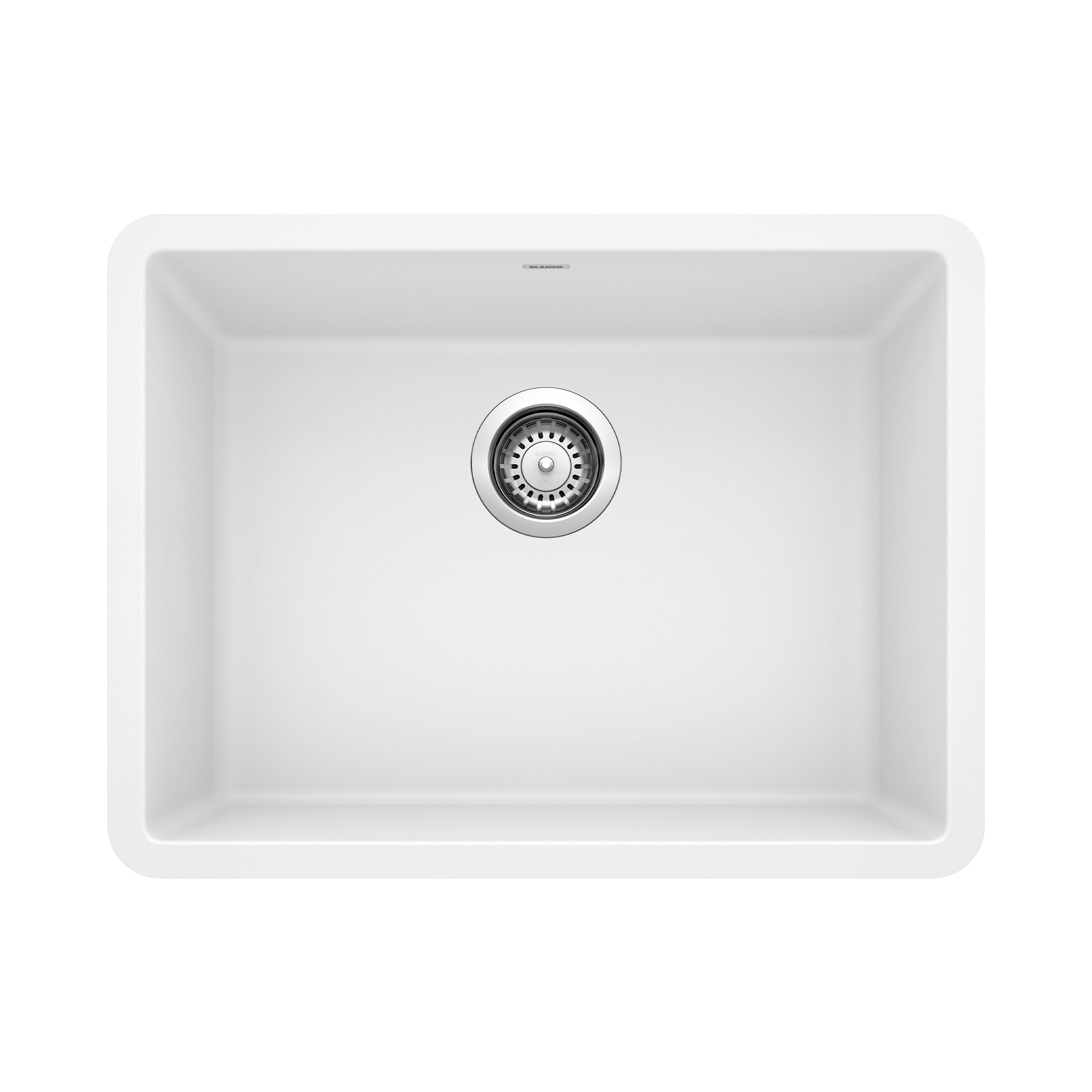 Blanco Precis SILGRANIT 24" Single Bowl Undermount Kitchen Sink Blanco