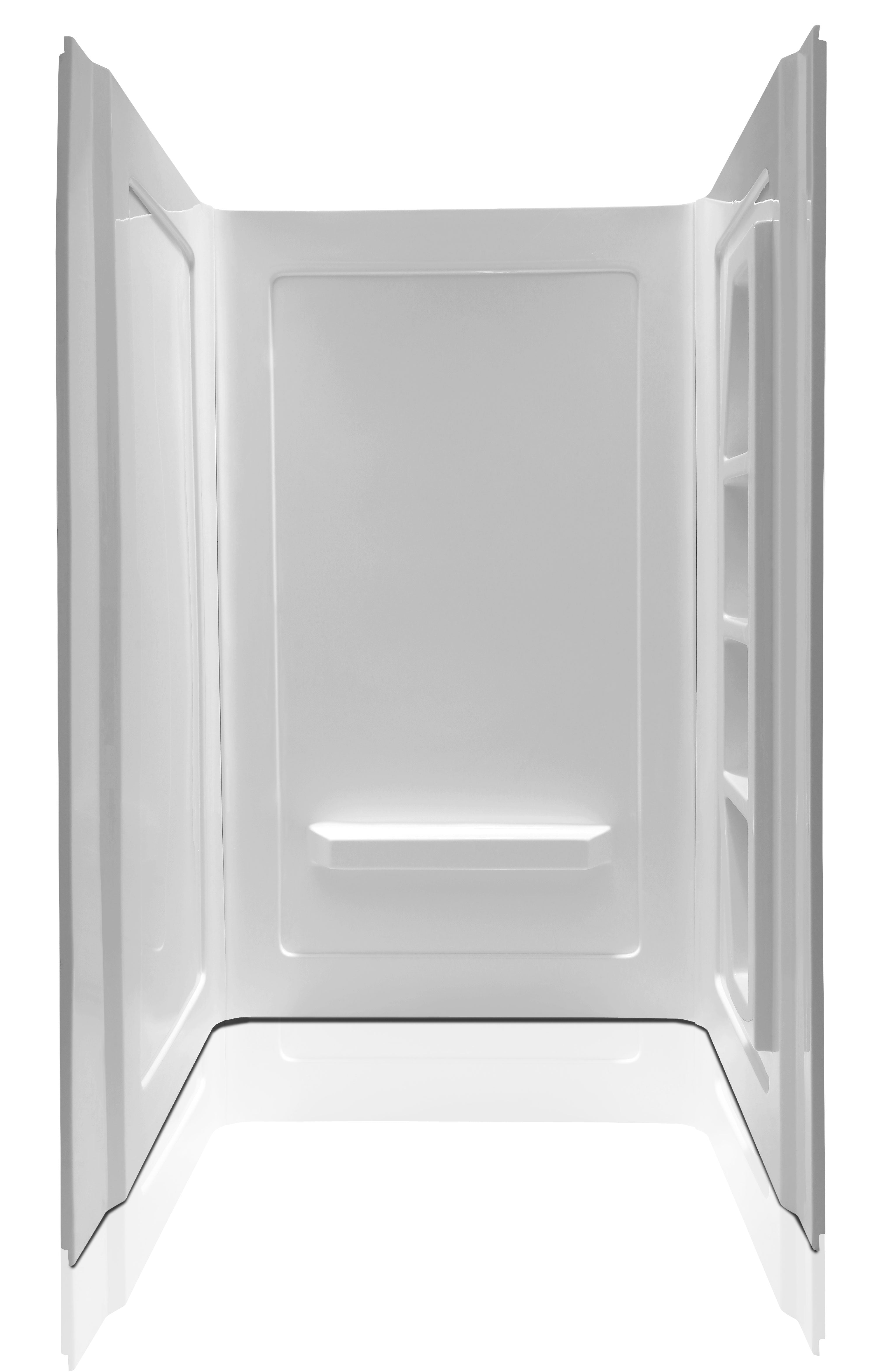 ANZZI Forum 48 in. x 36 in. x 74 in. 3-piece DIY Friendly Alcove Shower Surround ANZZI