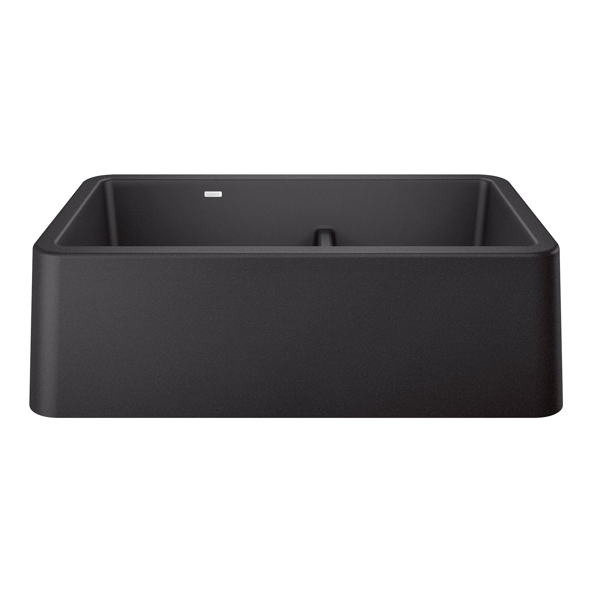 Blanco Ikon SILGRANIT 33" Double Bowl Apron-Front Farmhouse Sink with Low Divide BLANCO