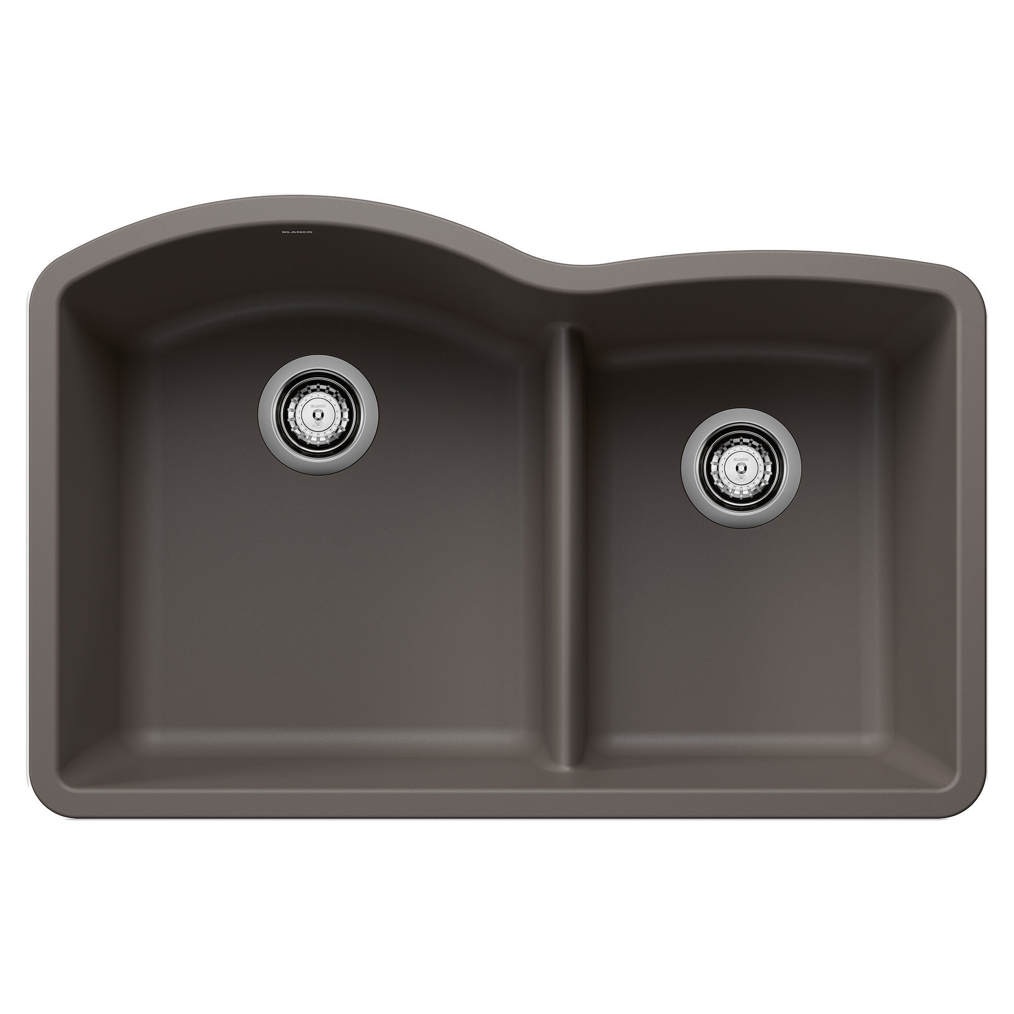 Blanco Diamond SILGRANIT 32" 60/40 Double Bowl Undermount Kitchen Sink with Low Divide BLANCO