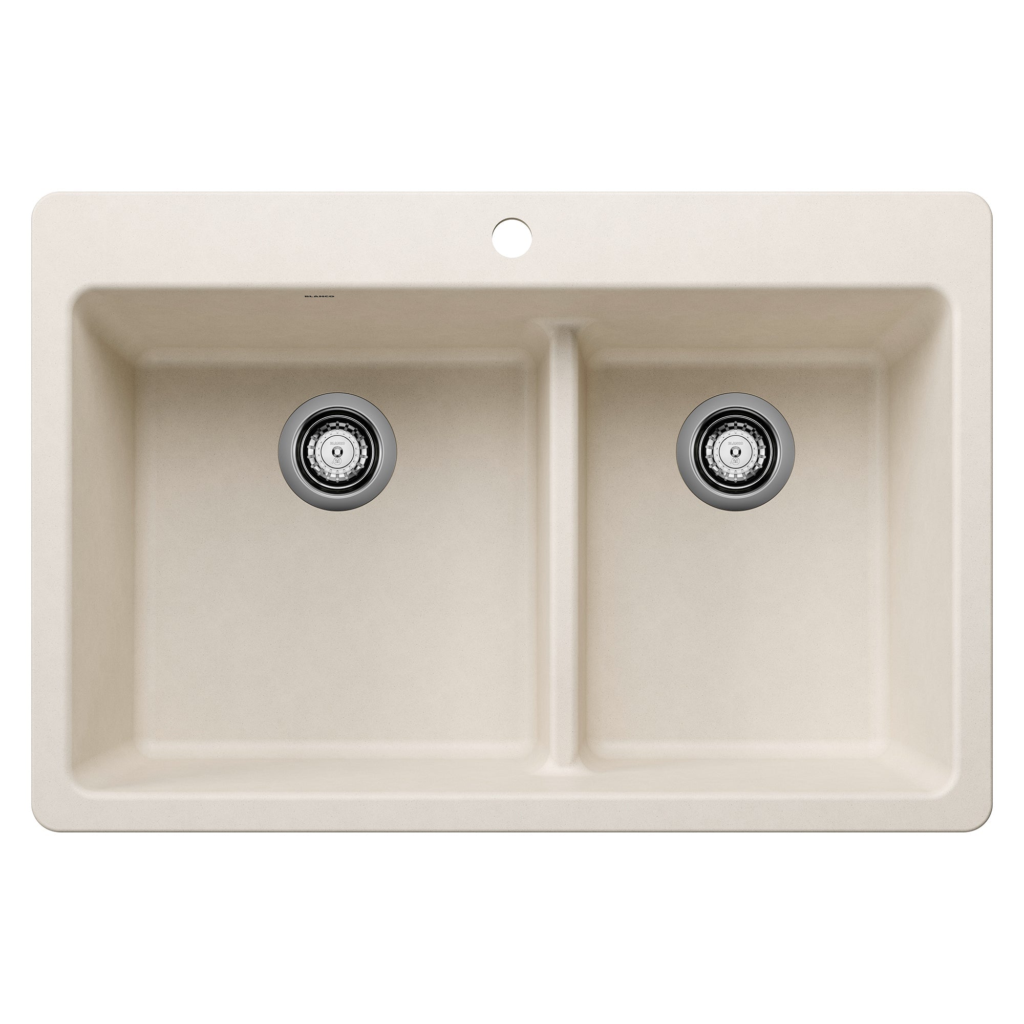 Blanco Liven SILGRANIT 33" 60/40 Double Bowl Dual Mount Kitchen Sink with Low Divide BLANCO