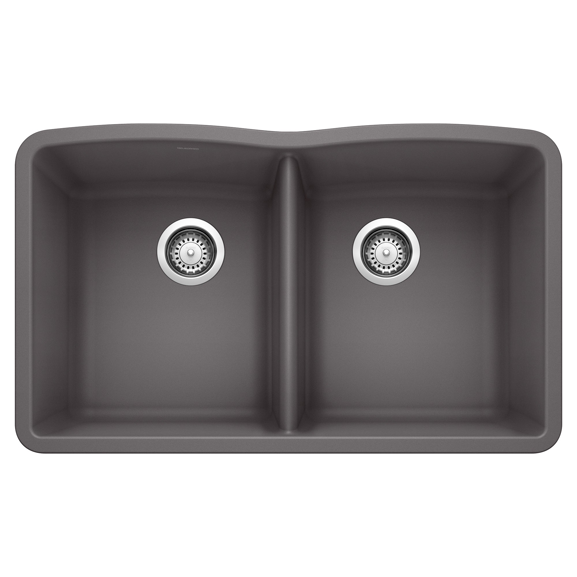 Blanco Diamond SILGRANIT 32" 50/50 Double Bowl Undermount Kitchen Sink Blanco