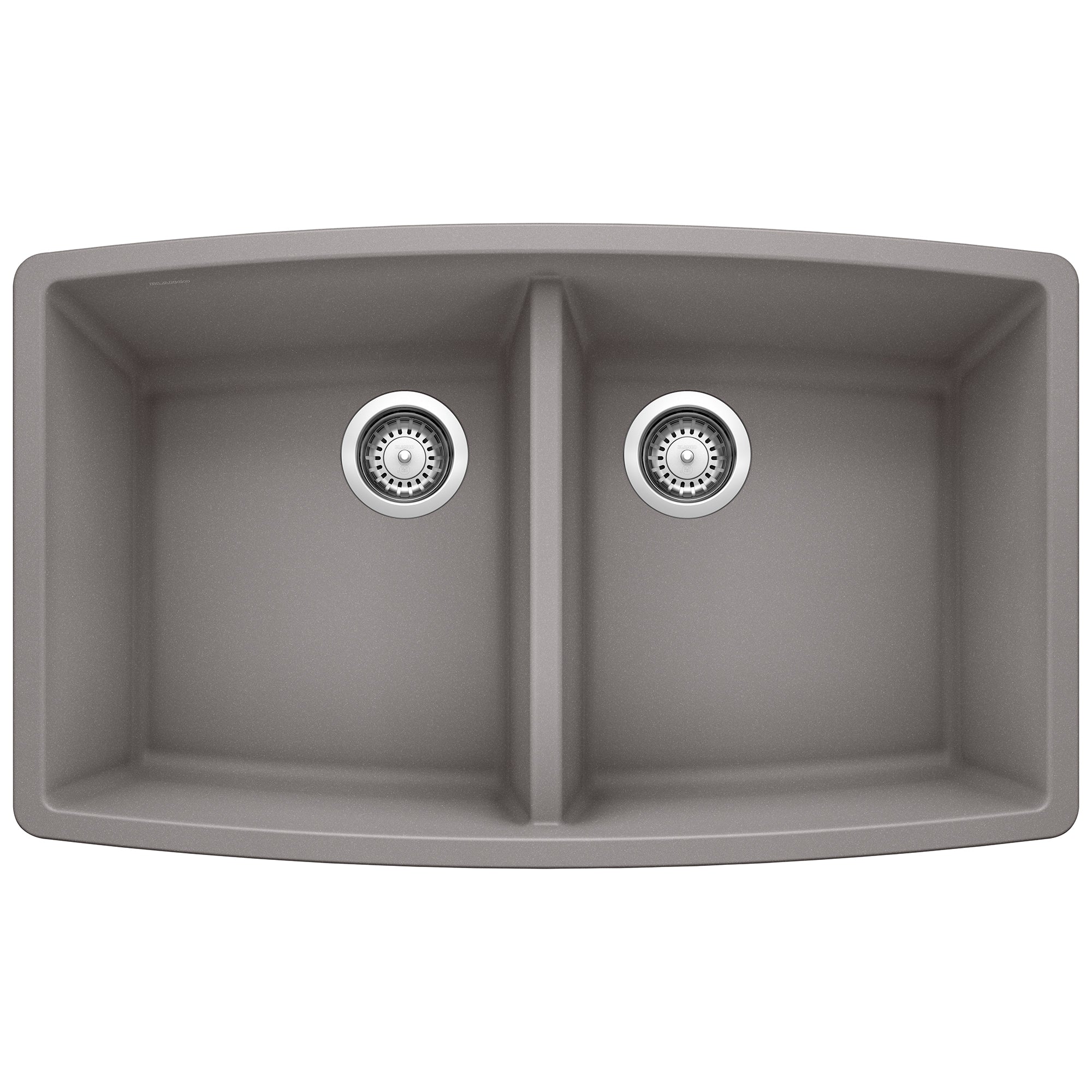 Blanco Performa SILGRANIT 33" 50/50 Double Bowl Undermount Kitchen Sink Blanco