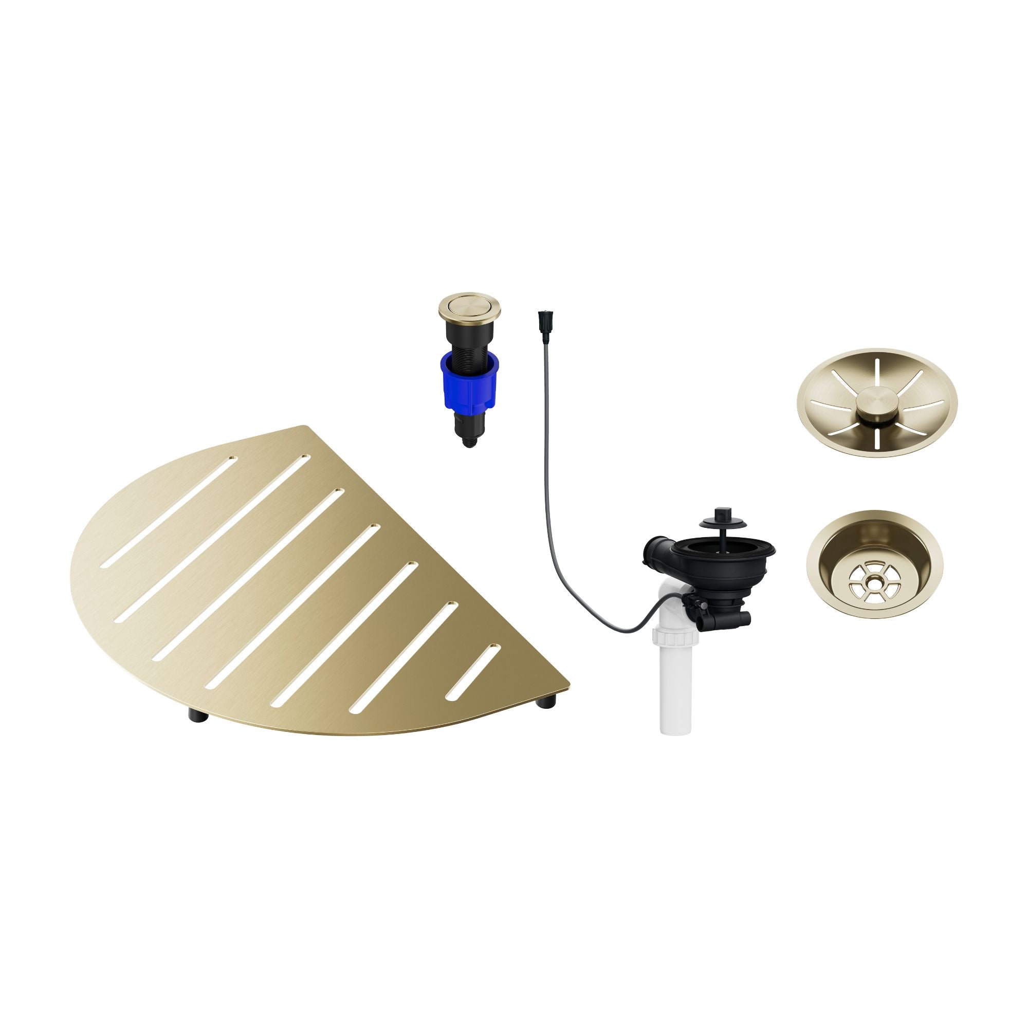 Blanco Oovalon Drain & Accessory Bundle - Includes Top Grid, Basket Strainer and Drain Button BLANCO