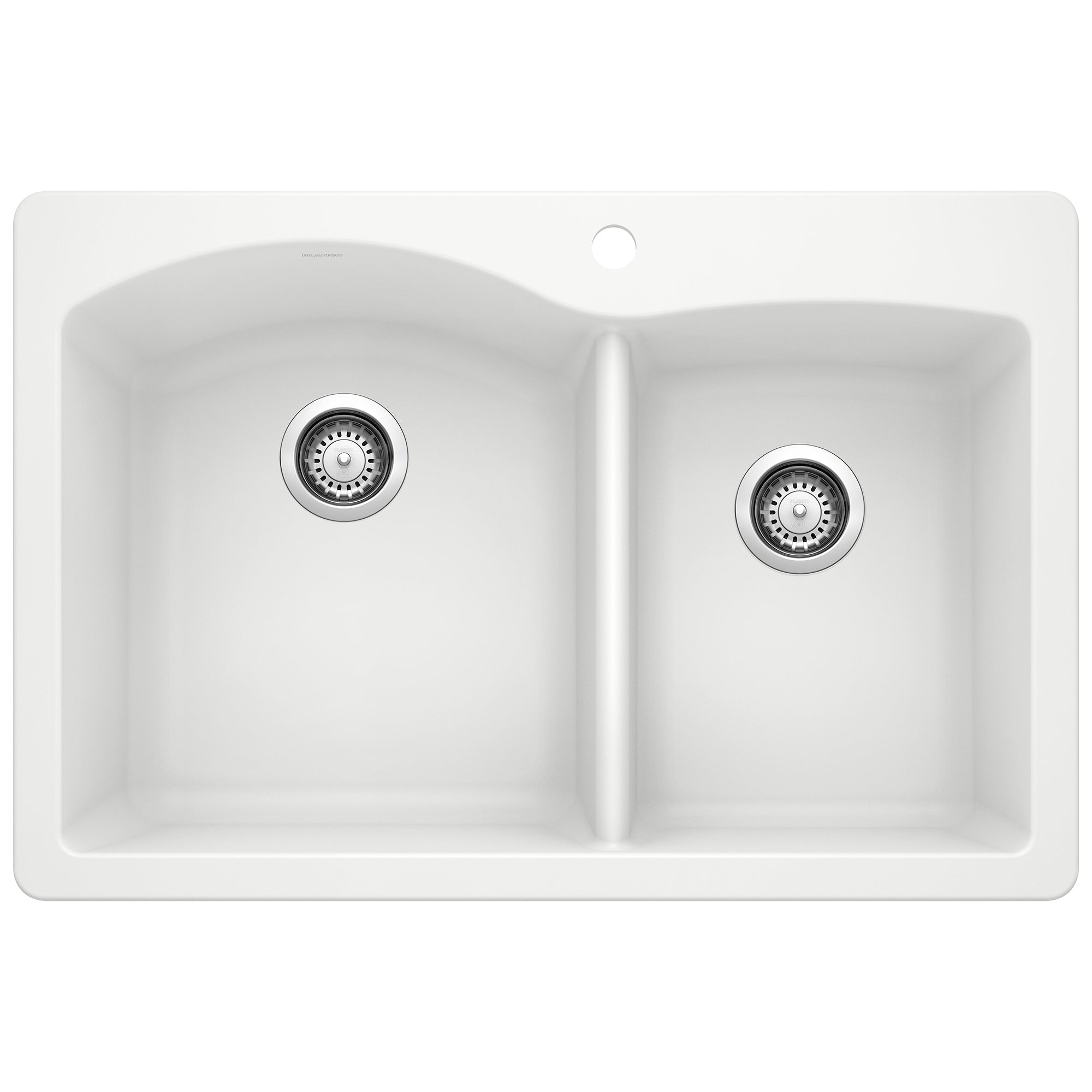 Blanco Diamond SILGRANIT 33" 60/40 Double Bowl Dual Mount Kitchen Sink BLANCO