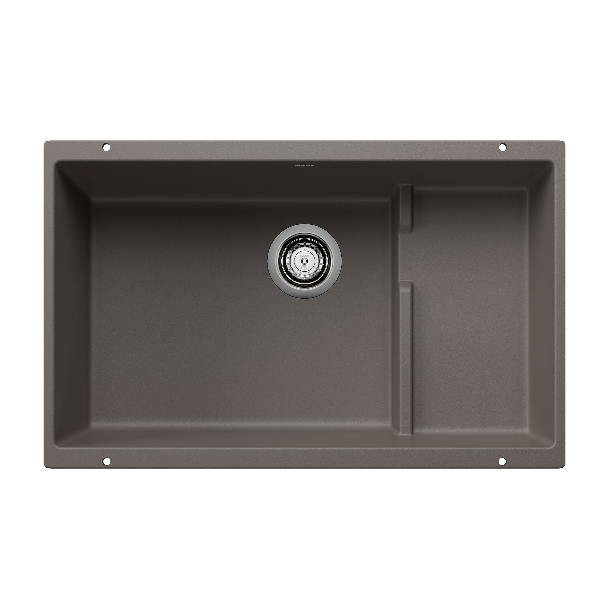 Blanco Precis Cascade SILGRANIT 29" Single Bowl Undermount Kitchen Sink with Colander BLANCO