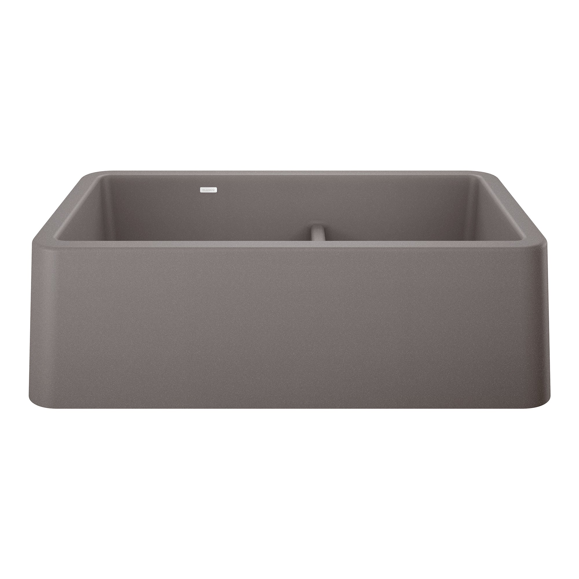 Blanco Ikon SILGRANIT 33" Double Bowl Apron-Front Farmhouse Sink with Low Divide Blanco