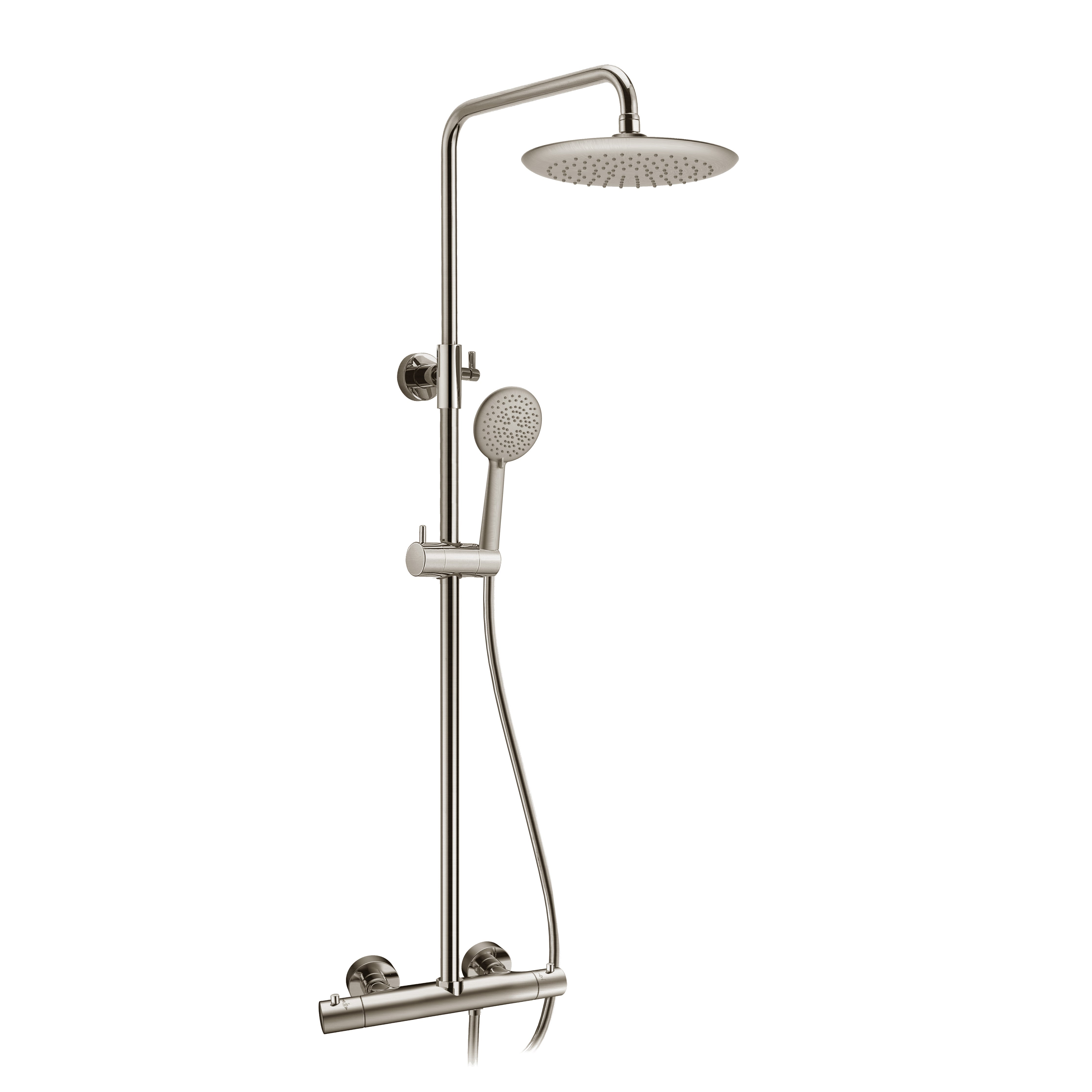 ANZZI Heavy Rainfall Stainless Steel Shower Bar with Hand Sprayer ANZZI