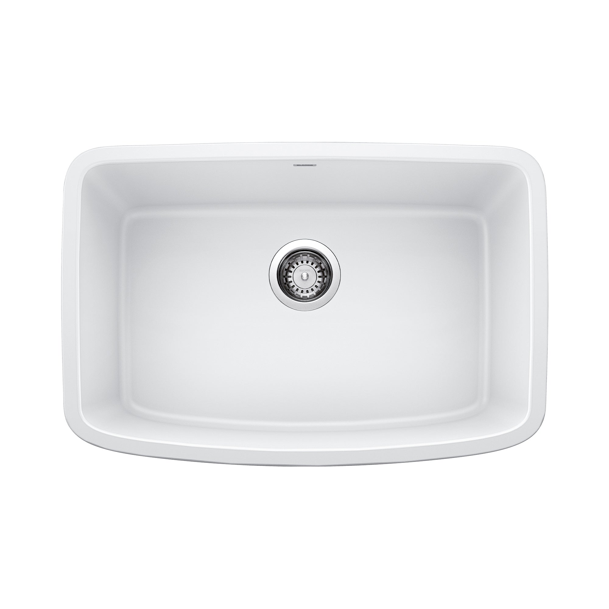 Blanco Valea SILGRANIT 27" Single Bowl Undermount Kitchen Sink Blanco