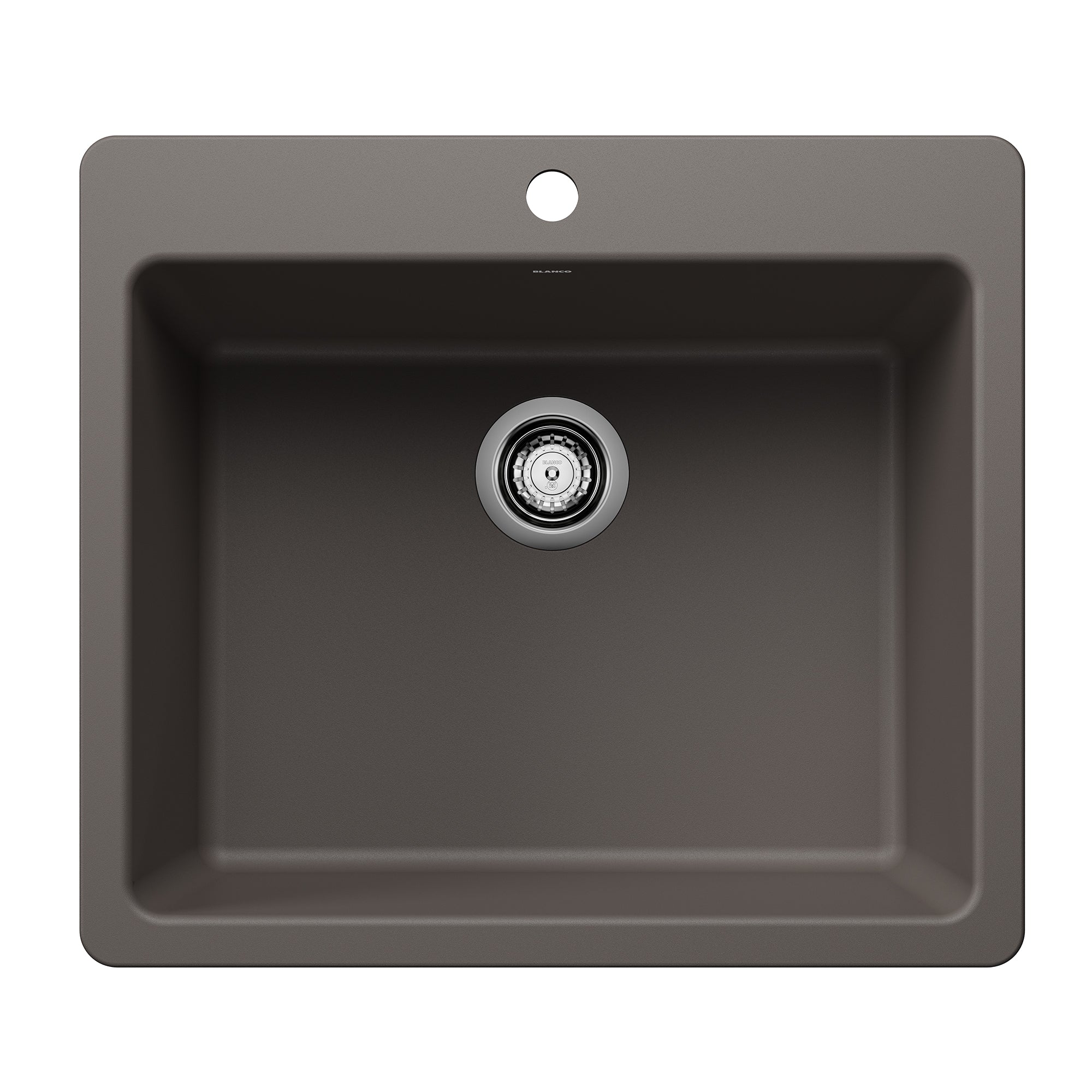 Blanco Liven SILGRANIT 25" Single Bowl Dual Mount Kitchen Sink BLANCO