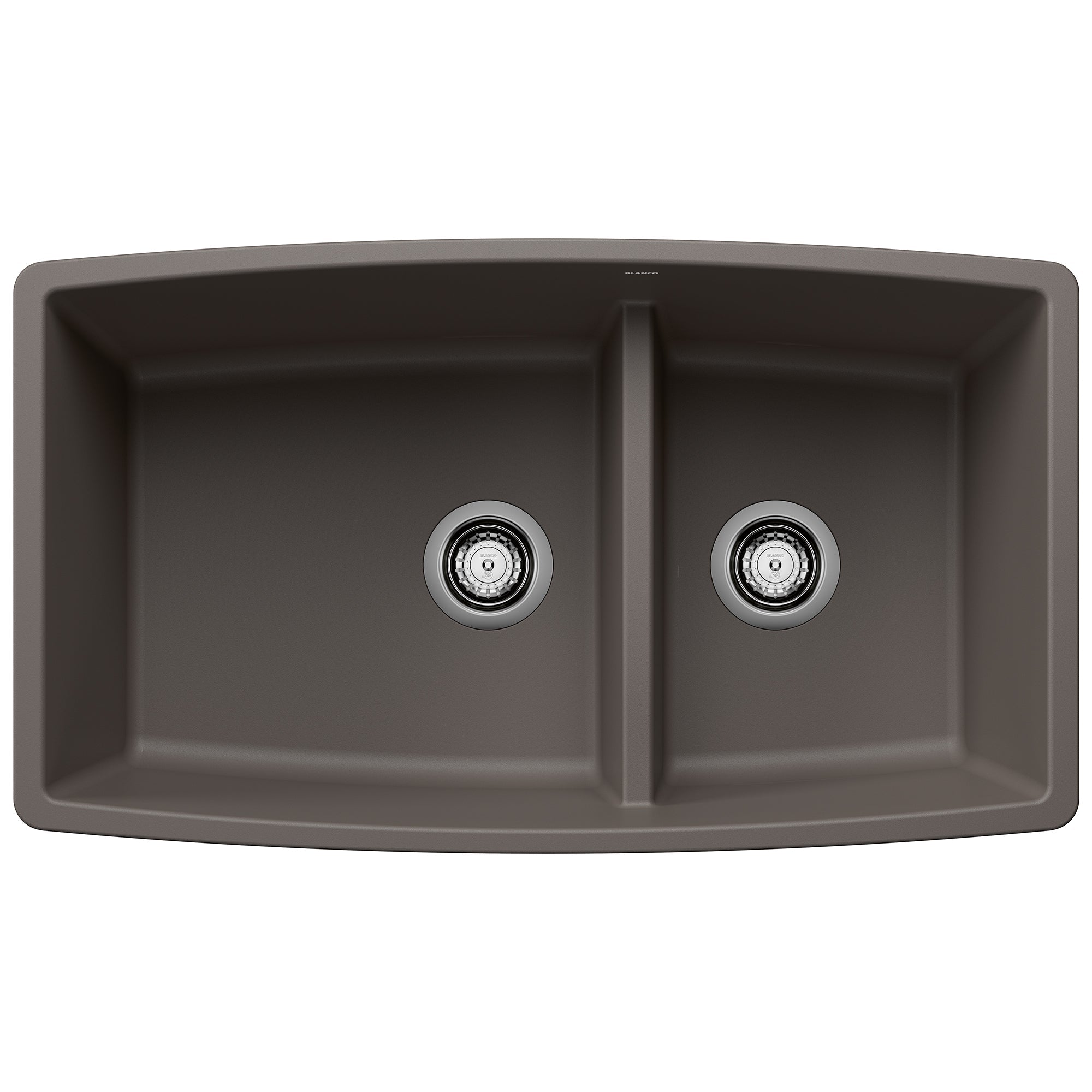 Blanco Performa SILGRANIT 33" 60/40 Double Bowl Undermount Kitchen Sink with Low Divide BLANCO