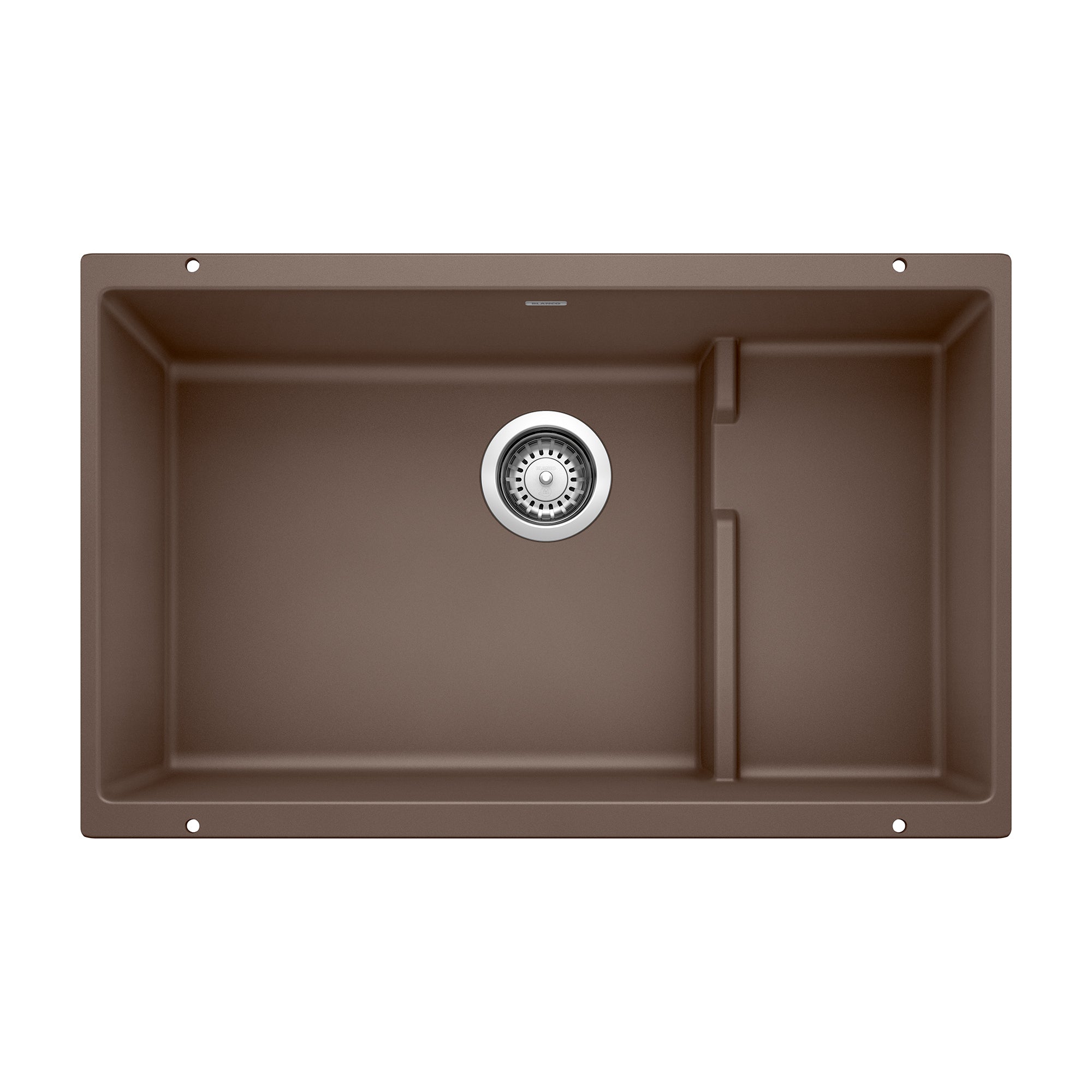 Blanco Precis Cascade SILGRANIT 29" Single Bowl Undermount Kitchen Sink with Colander Blanco