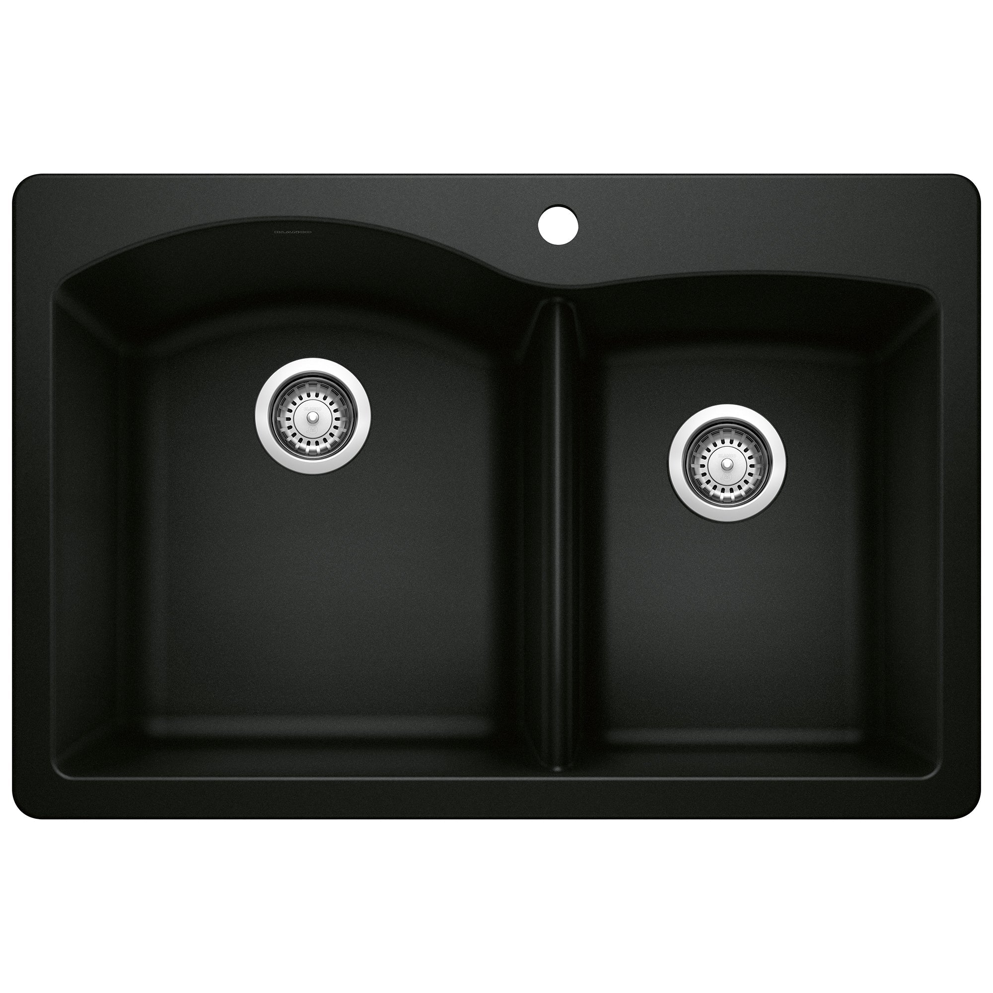 Blanco Diamond SILGRANIT 33" 60/40 Double Bowl Dual Mount Kitchen Sink BLANCO
