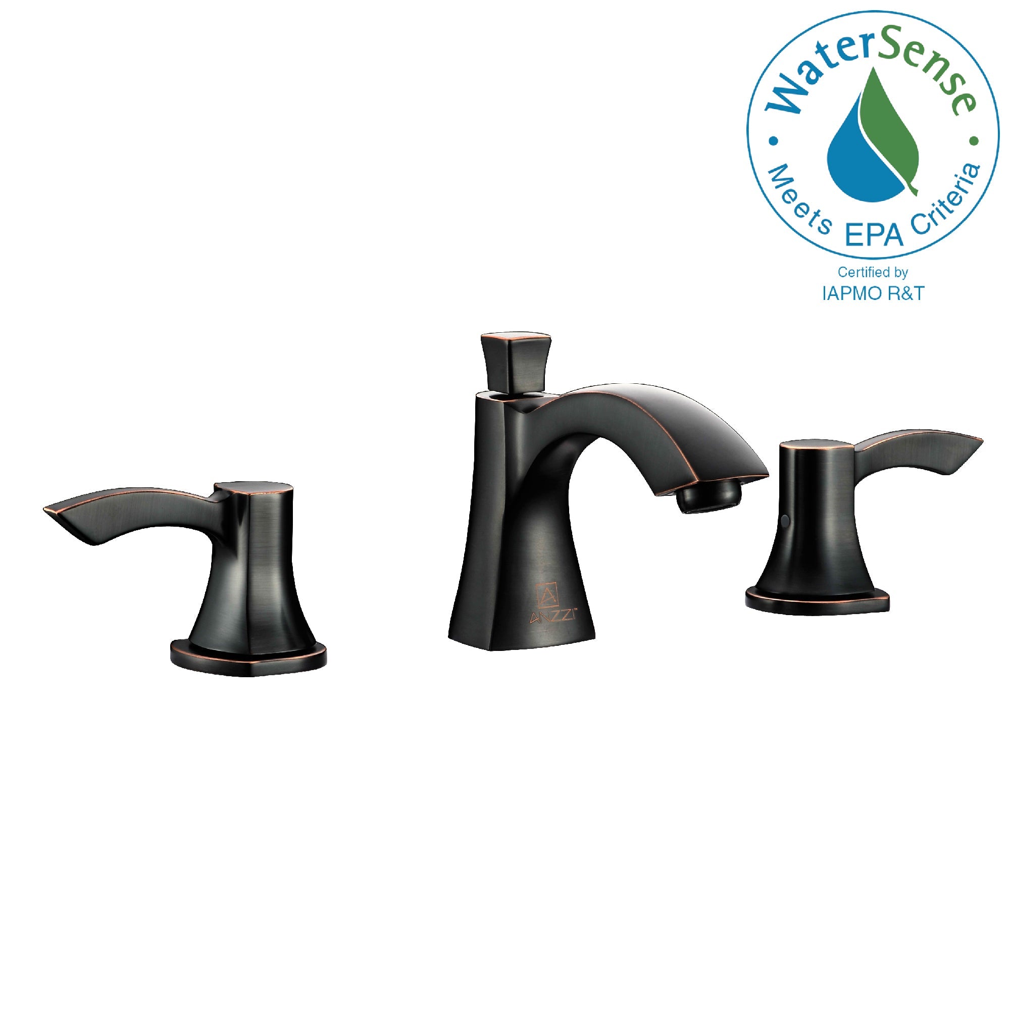 ANZZI Sonata Series 8 in. Widespread 2-Handle Mid-Arc Bathroom Faucet ANZZI