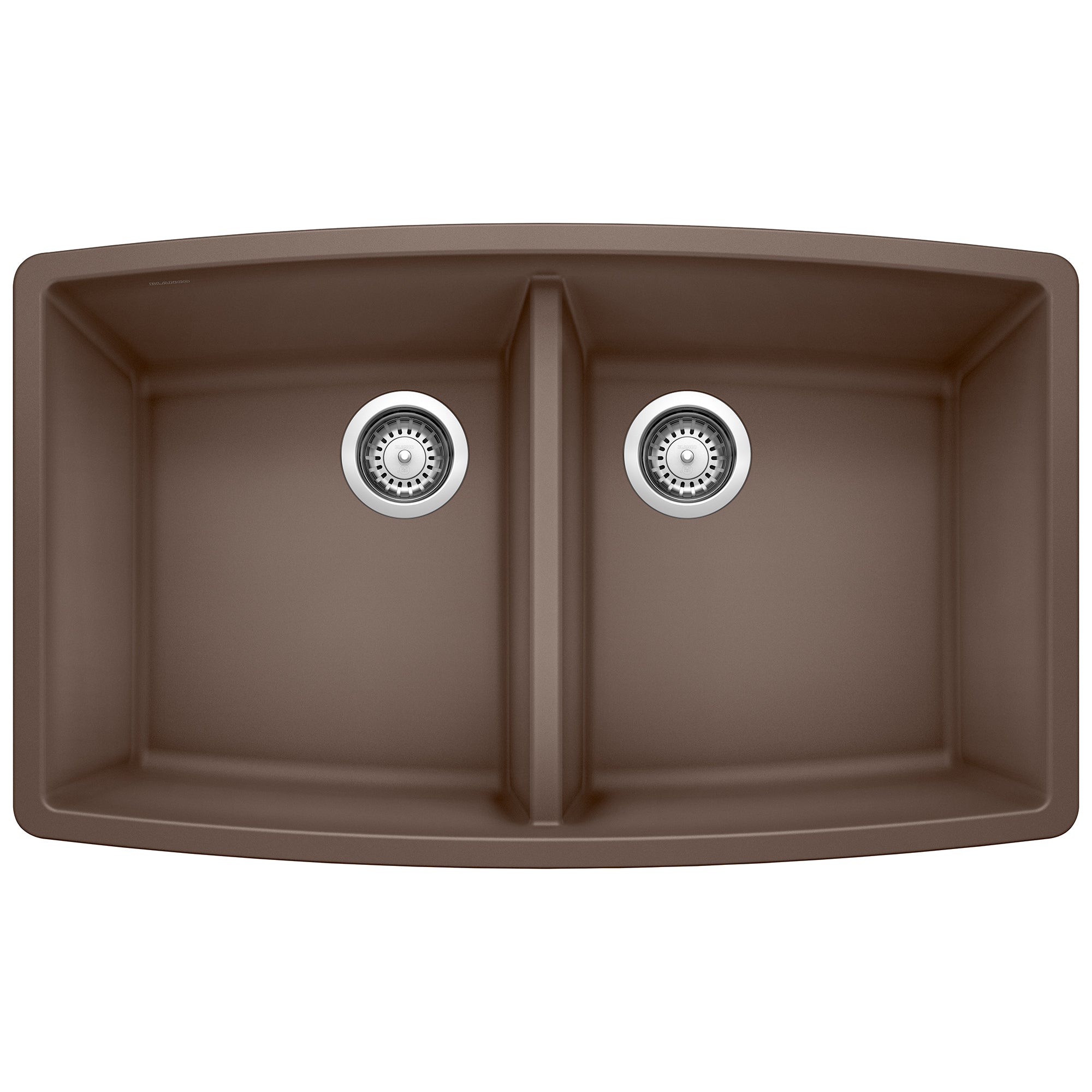 Blanco Performa SILGRANIT 33" 50/50 Double Bowl Undermount Kitchen Sink Blanco