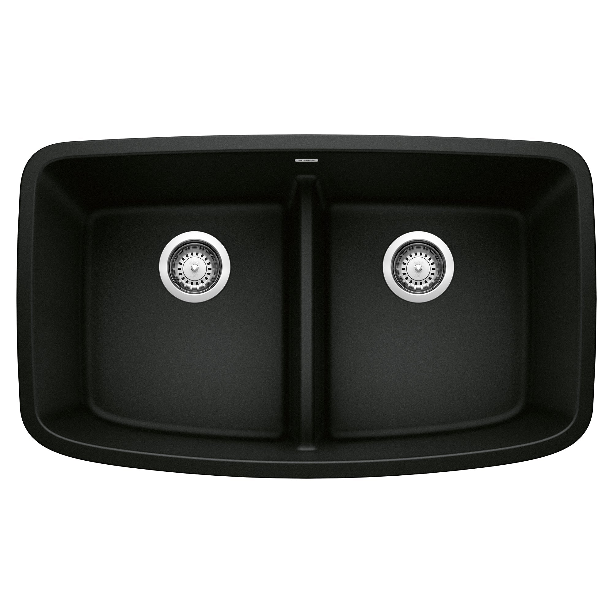 Blanco Valea SILGRANIT 32" 50/50 Double Bowl Undermount Kitchen Sink with Low Divide BLANCO