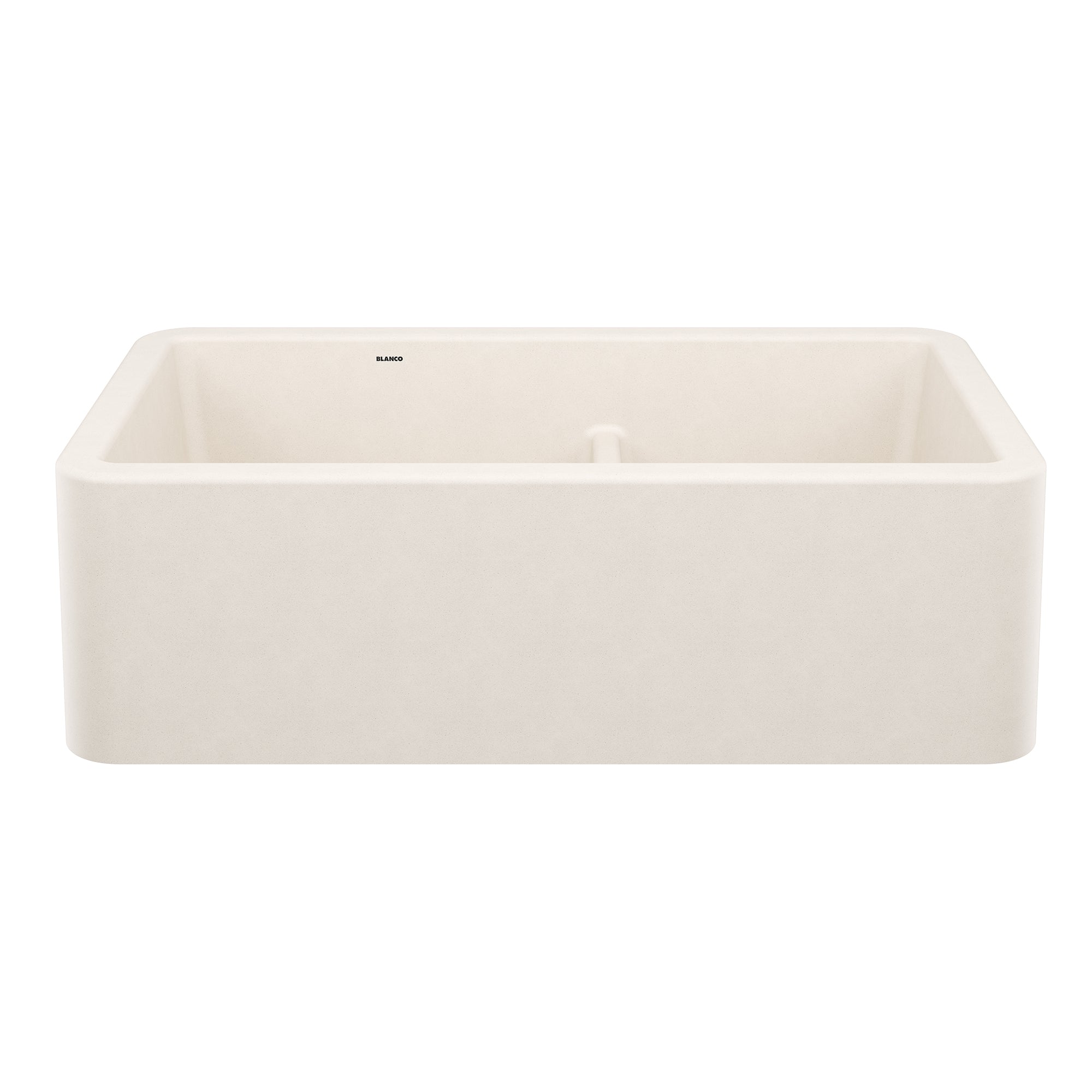 Blanco Ikon SILGRANIT 33" Double Bowl Apron-Front Farmhouse Sink with Low Divide BLANCO