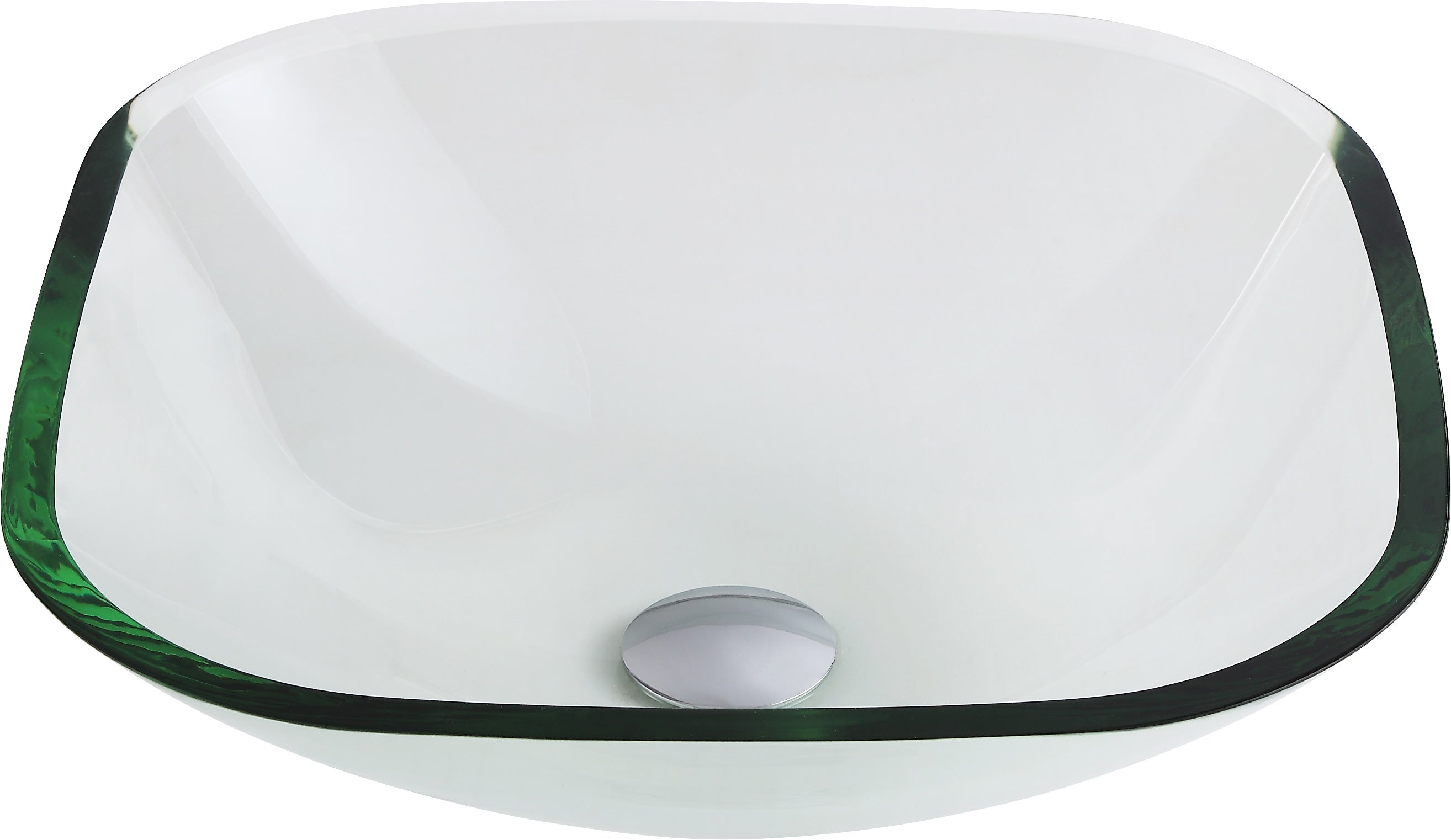 ANZZI Cadenza Series Deco-Glass Vessel Sink in Lustrous Clear ANZZI