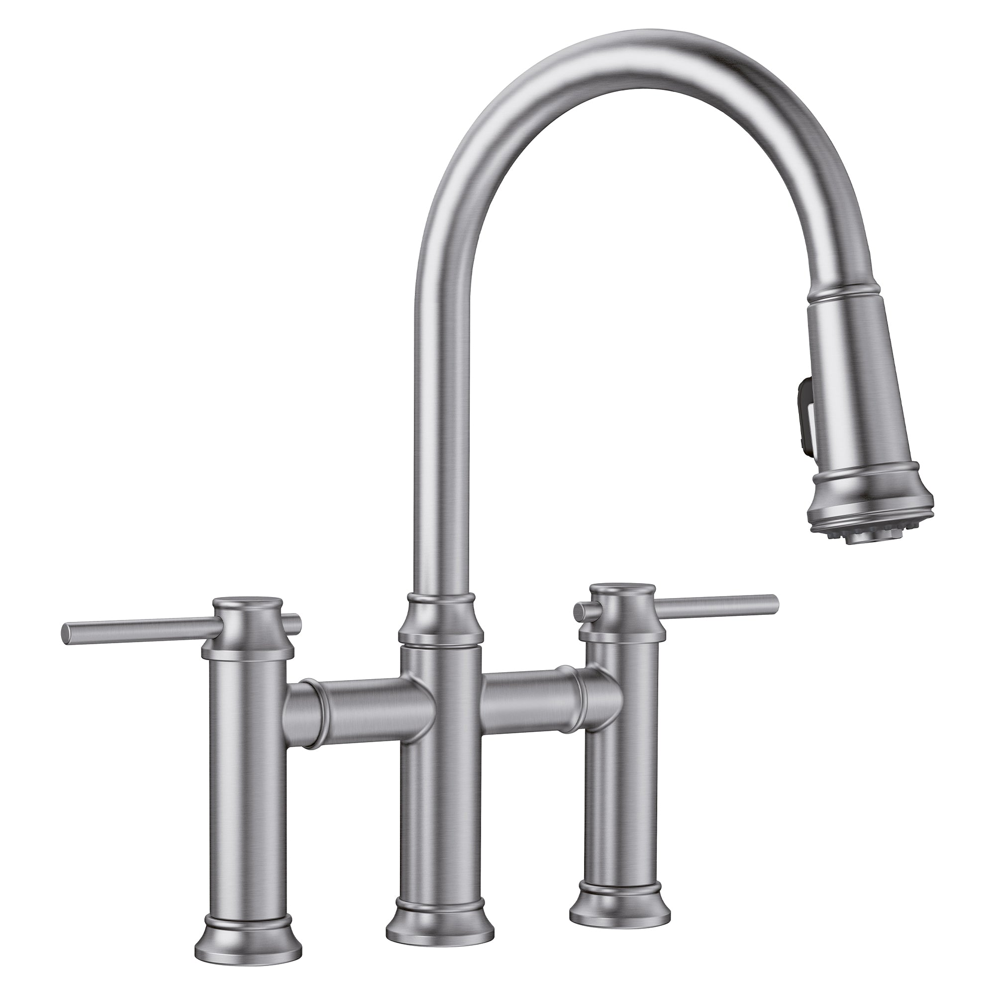 Blanco Empressa Pull-Down Dual-Spray Bridge Faucet Blanco