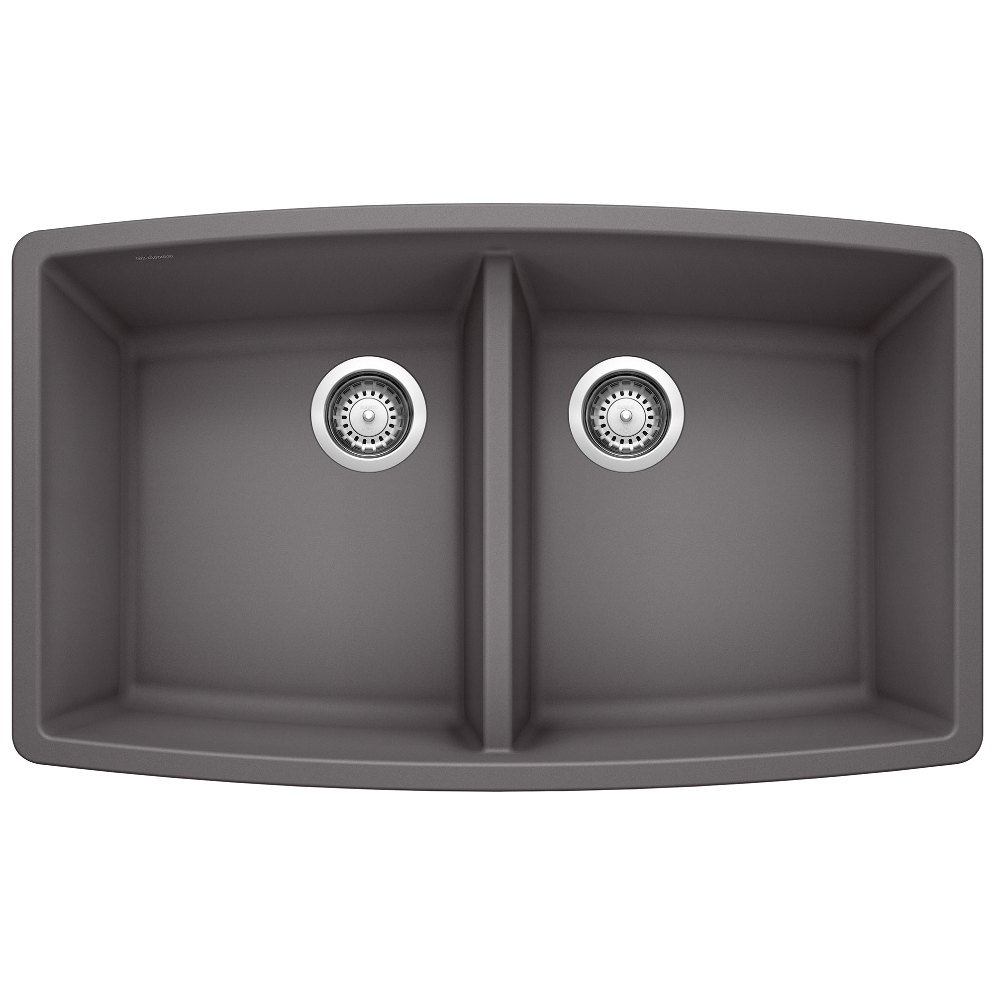 Blanco Performa SILGRANIT 33" 50/50 Double Bowl Undermount Kitchen Sink Blanco