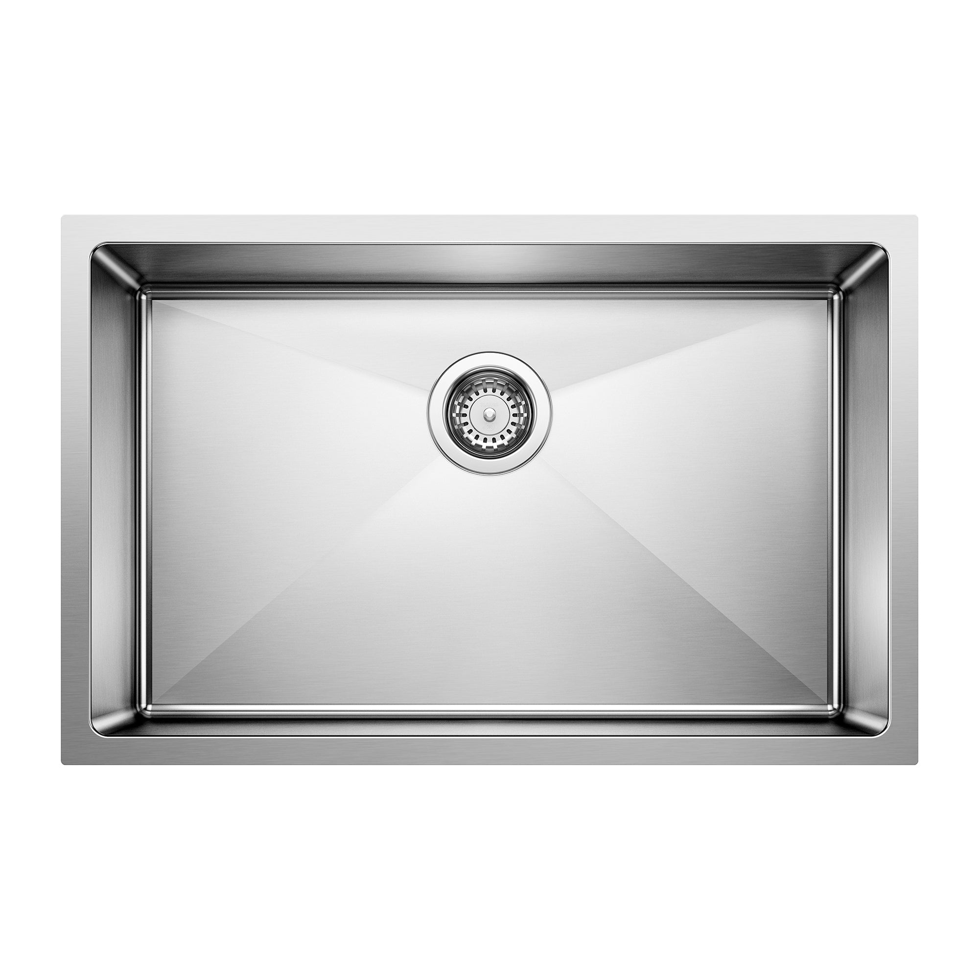 Blanco Cuvee R15 28" Single Bowl Undermount Stainless Steel Kitchen Sink BLANCO
