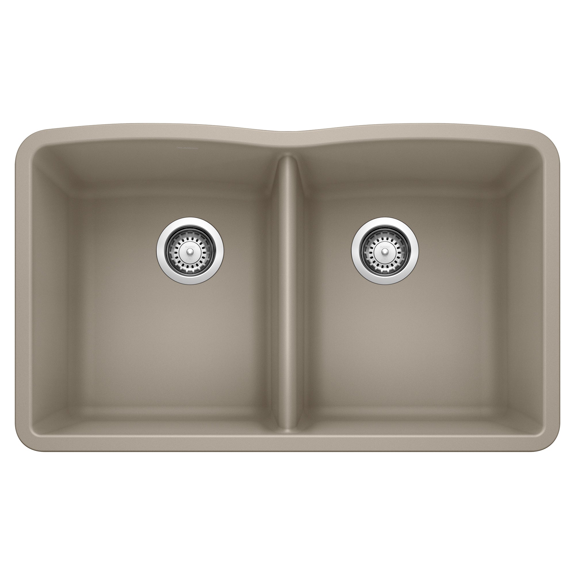 Blanco Diamond SILGRANIT 32" 50/50 Double Bowl Undermount Kitchen Sink Blanco