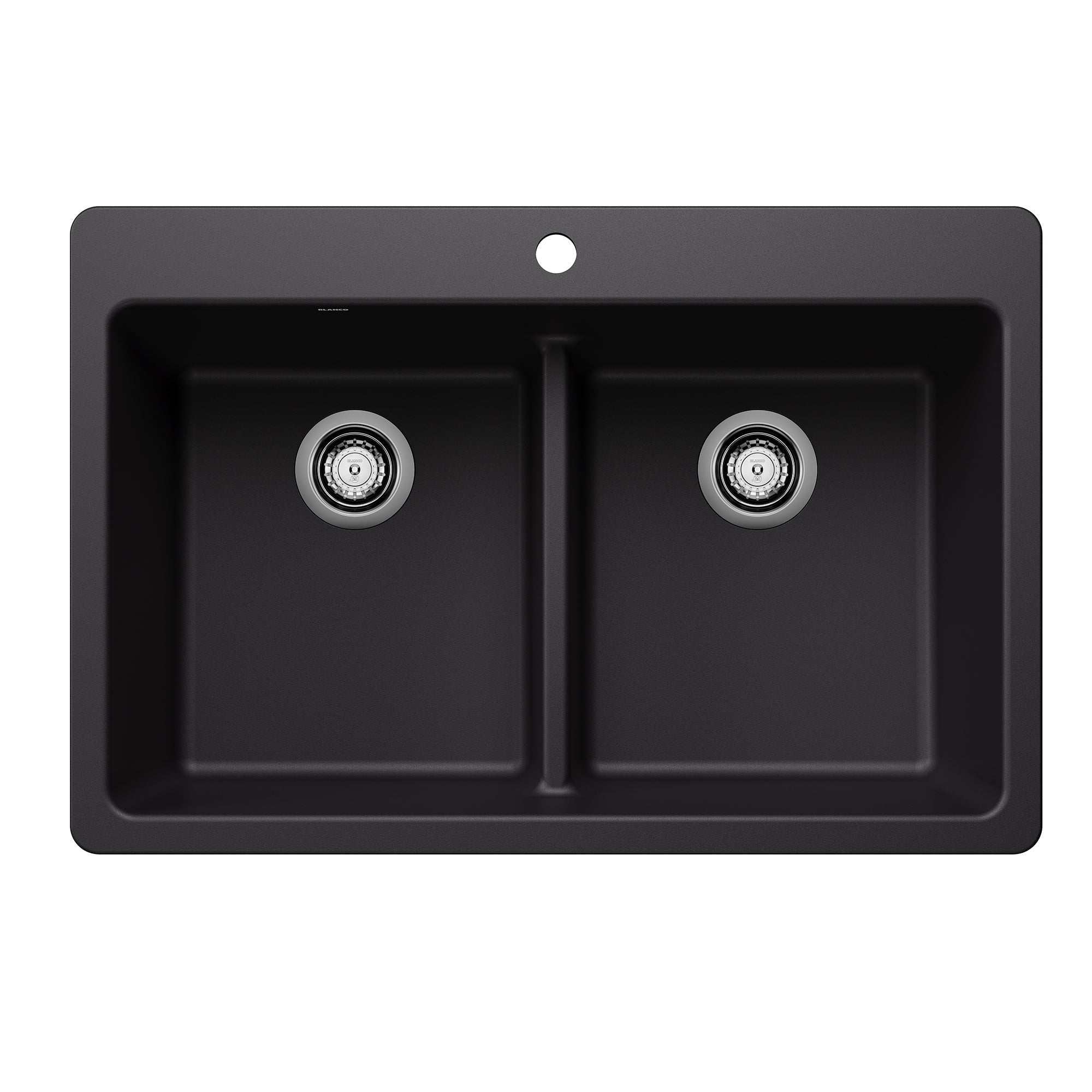 Blanco Liven SILGRANIT 33" 50/50 Double Bowl Dual Mount Kitchen Sink with Low Divide BLANCO