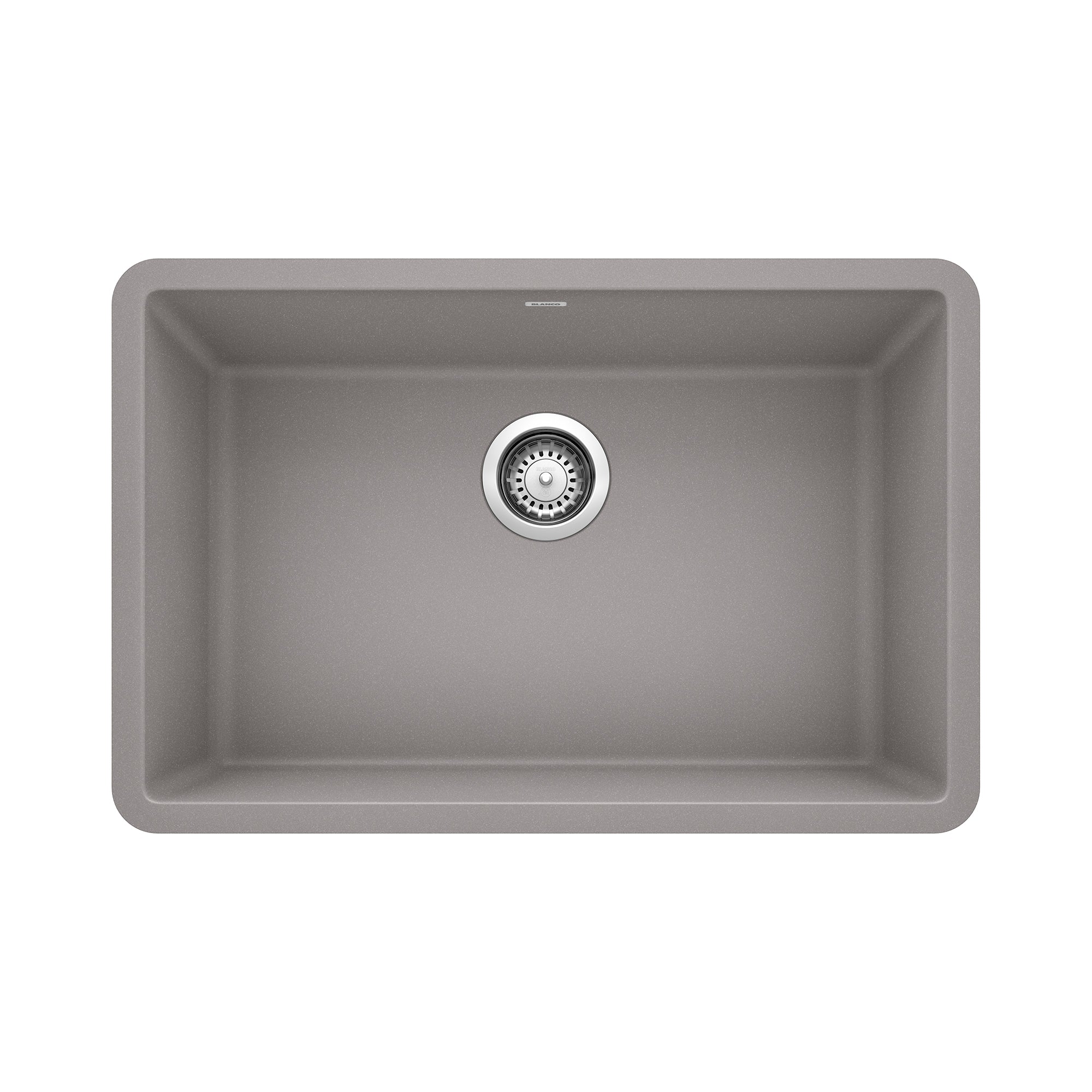 Blanco Precis SILGRANIT 27" Single Bowl Undermount Kitchen Sink Blanco