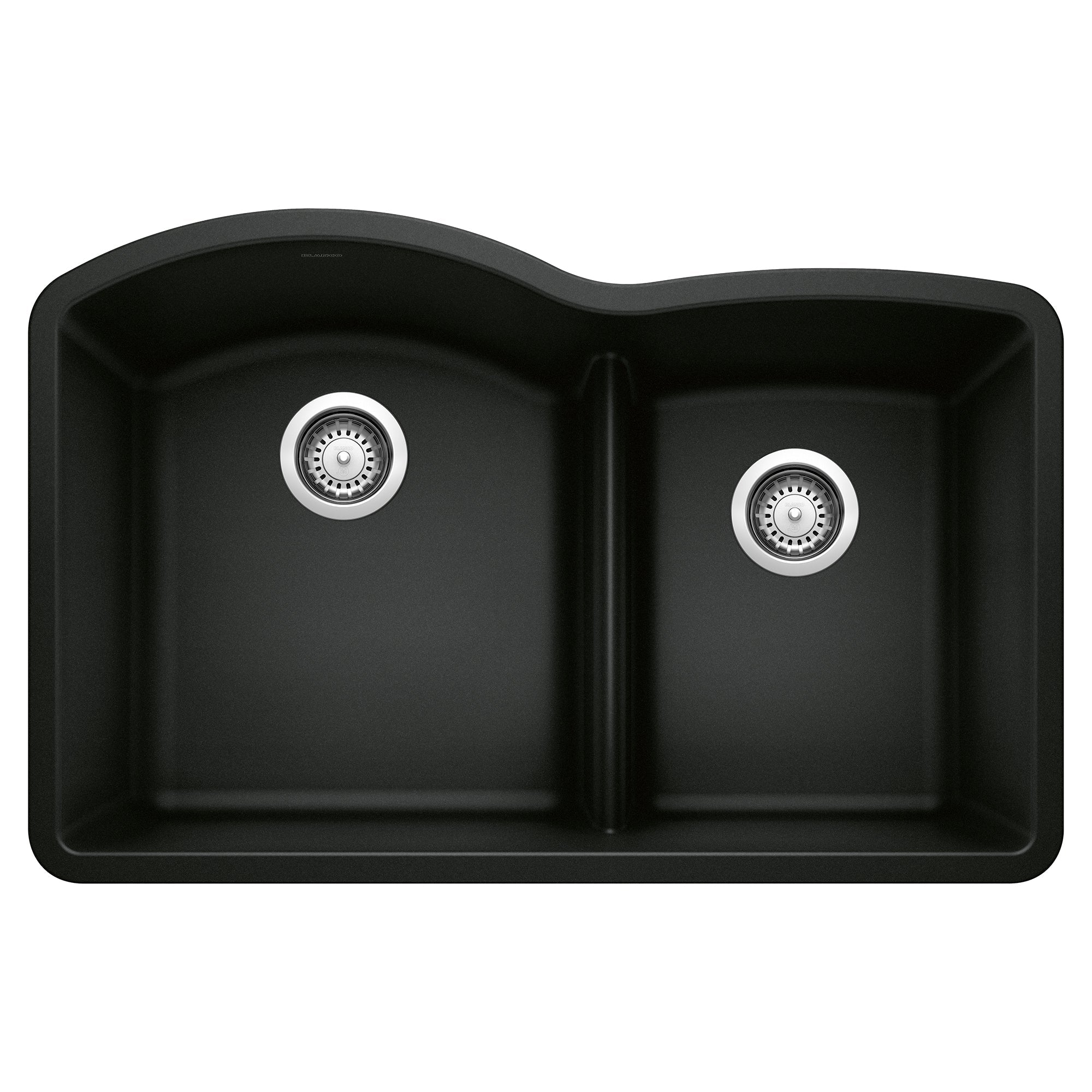 Blanco Diamond SILGRANIT 32" 60/40 Double Bowl Undermount Kitchen Sink with Low Divide BLANCO