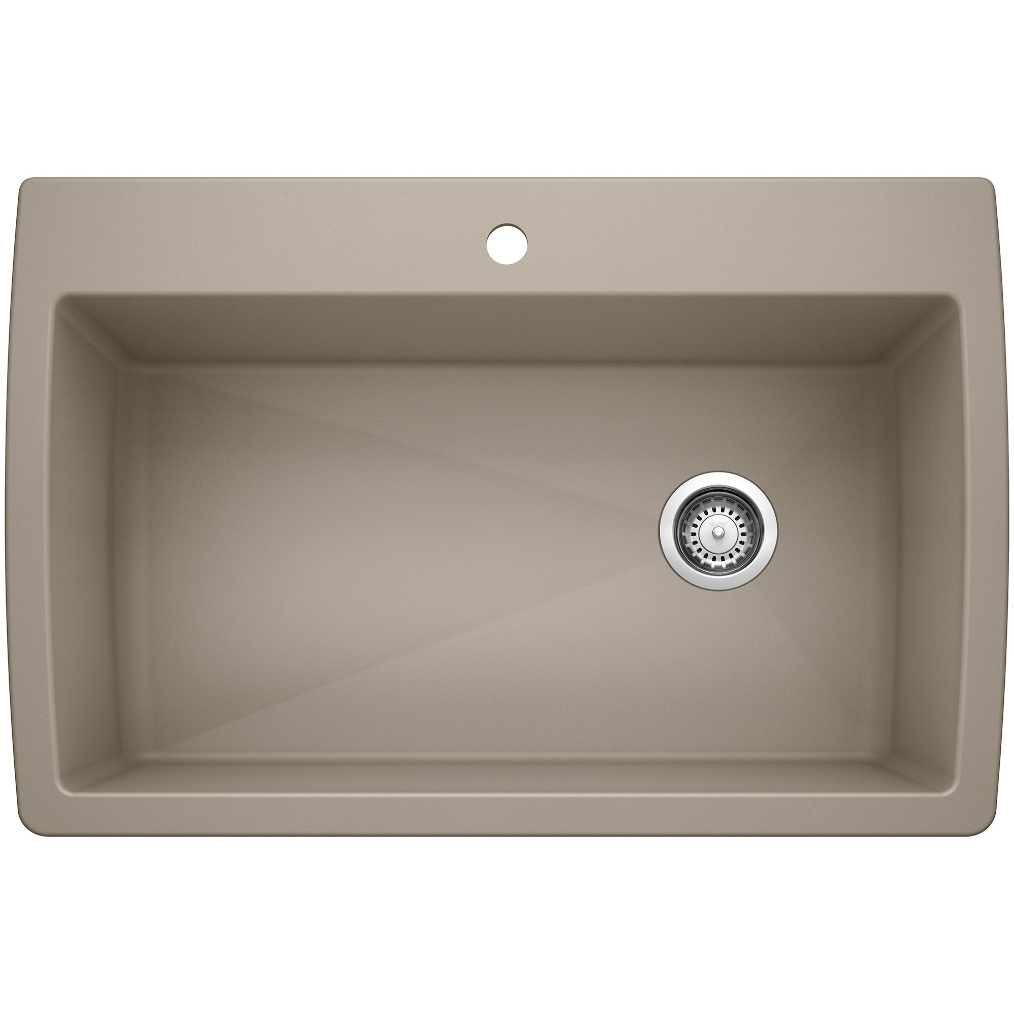 Blanco Diamond SILGRANIT 33.5" Super Single Dual Mount Kitchen Sink Blanco