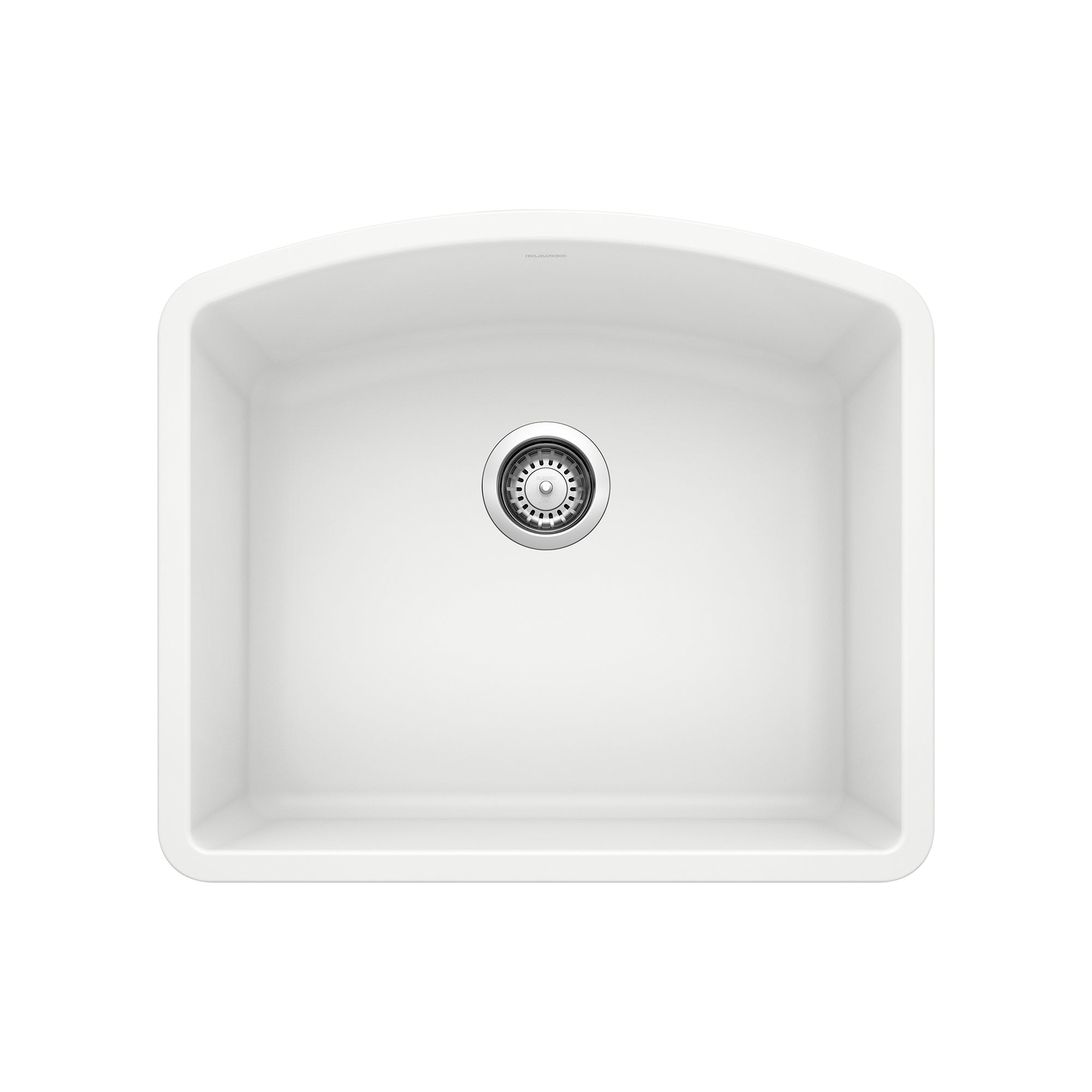Blanco Diamond SILGRANIT 24" Single Bowl Undermount Kitchen Sink Blanco