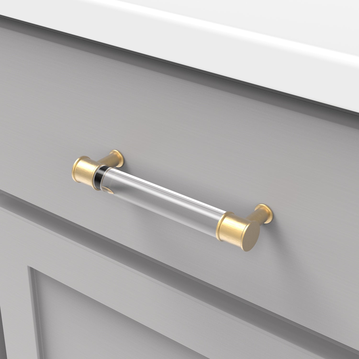 Hickory Hardware Midway Pull 5-1/16 Inch (128mm) Center to Center Hickory Hardware