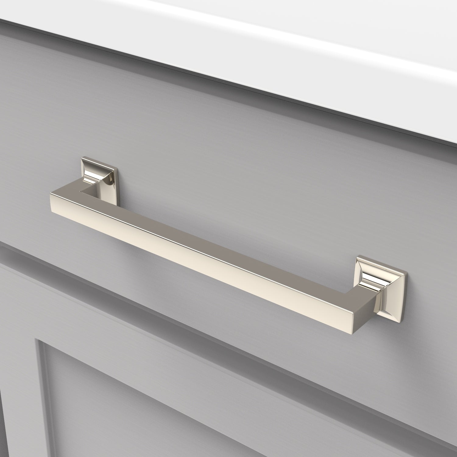 Hickory Hardware Studio Pull 7-9/16 Inch (192mm) Center to Center Hickory Hardware