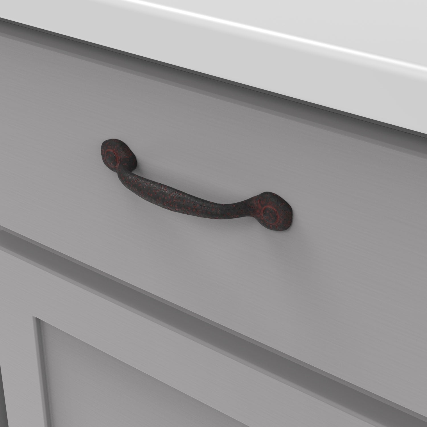 Hickory Hardware Refined Rustic Pull 3-3/4 Inch (96mm) Center to Center Hickory Hardware
