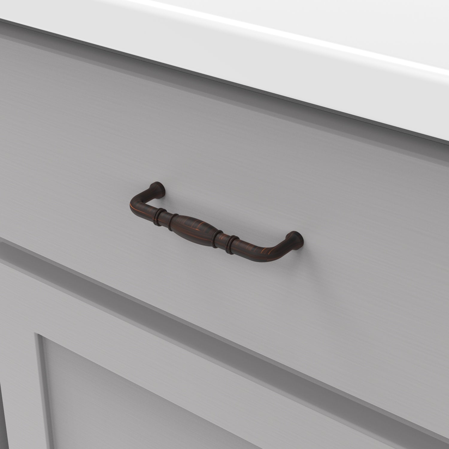 Hickory Hardware Williamsburg Pull 3-3/4 Inch (96mm) Center to Center Hickory Hardware