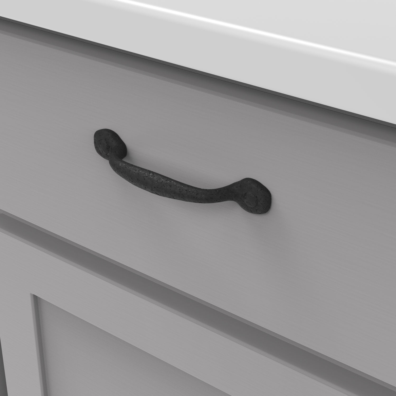 Hickory Hardware Refined Rustic Pull 3-3/4 Inch (96mm) Center to Center Hickory Hardware