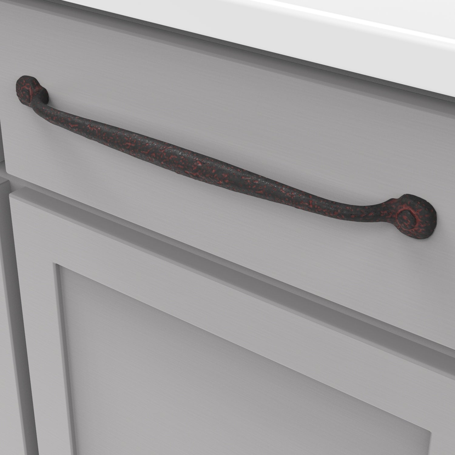 Hickory Hardware Refined Rustic Pull 12 Inch Center to Center Hickory Hardware
