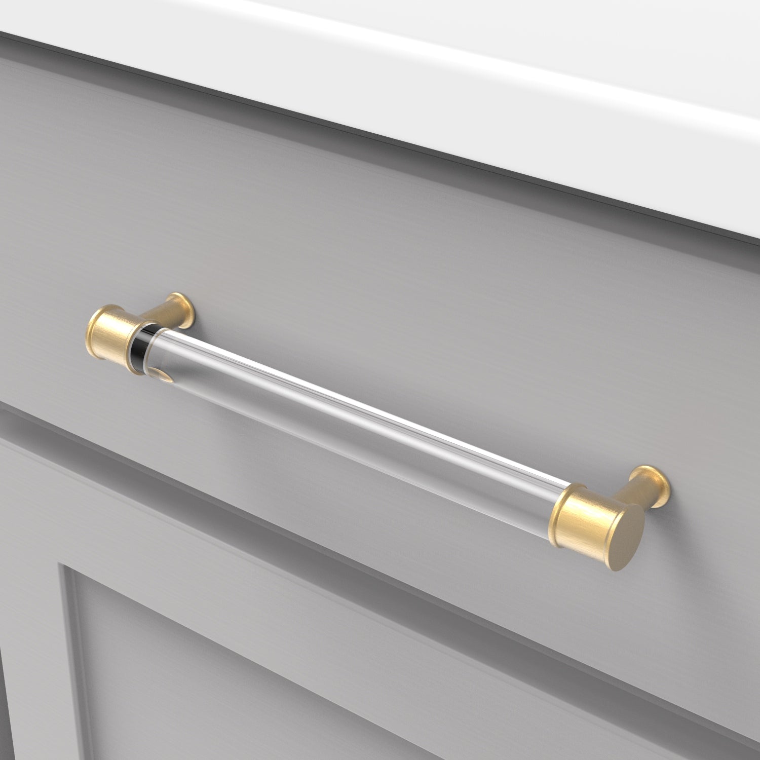 Hickory Hardware Midway Pull 7-9/16 Inch (192mm) Center to Center Hickory Hardware