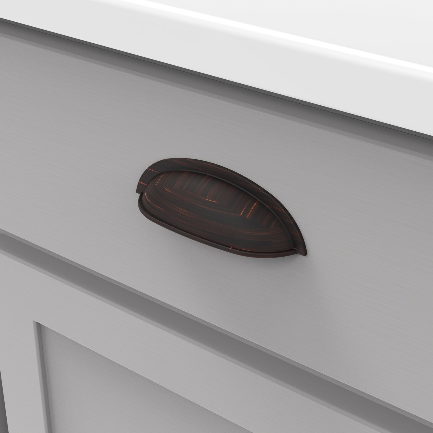 Hickory Hardware Cottage Cup Pull 3 Inch Center to Center Hickory Hardware