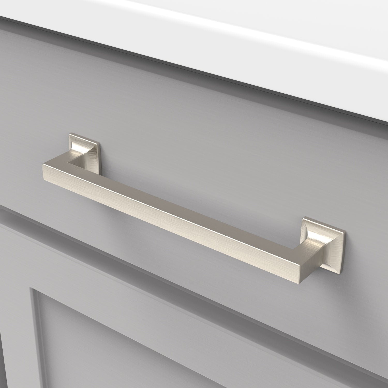 Hickory Hardware Studio Pull 7-9/16 Inch (192mm) Center to Center Hickory Hardware