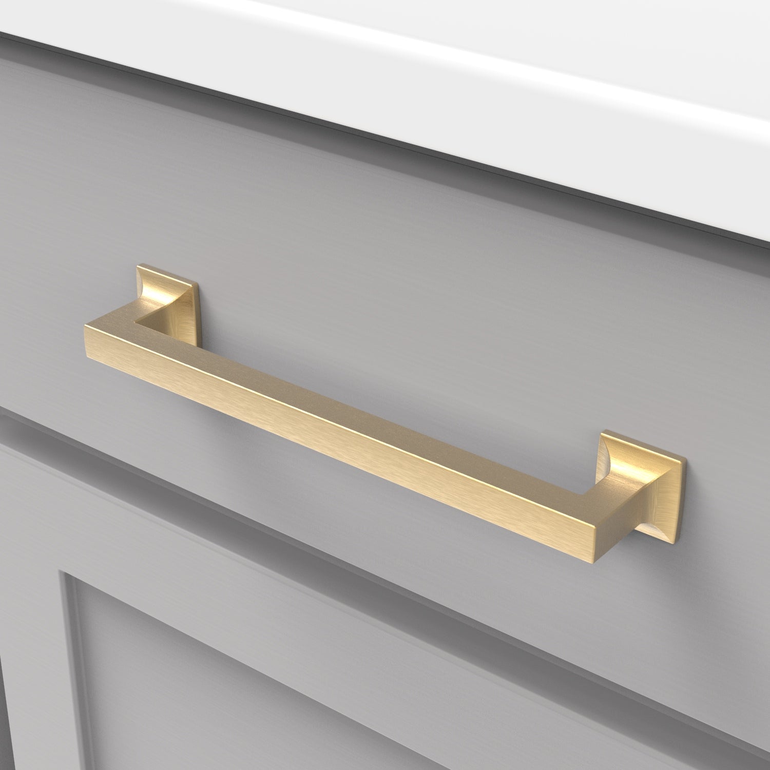 Hickory Hardware Studio Pull 7-9/16 Inch (192mm) Center to Center Hickory Hardware