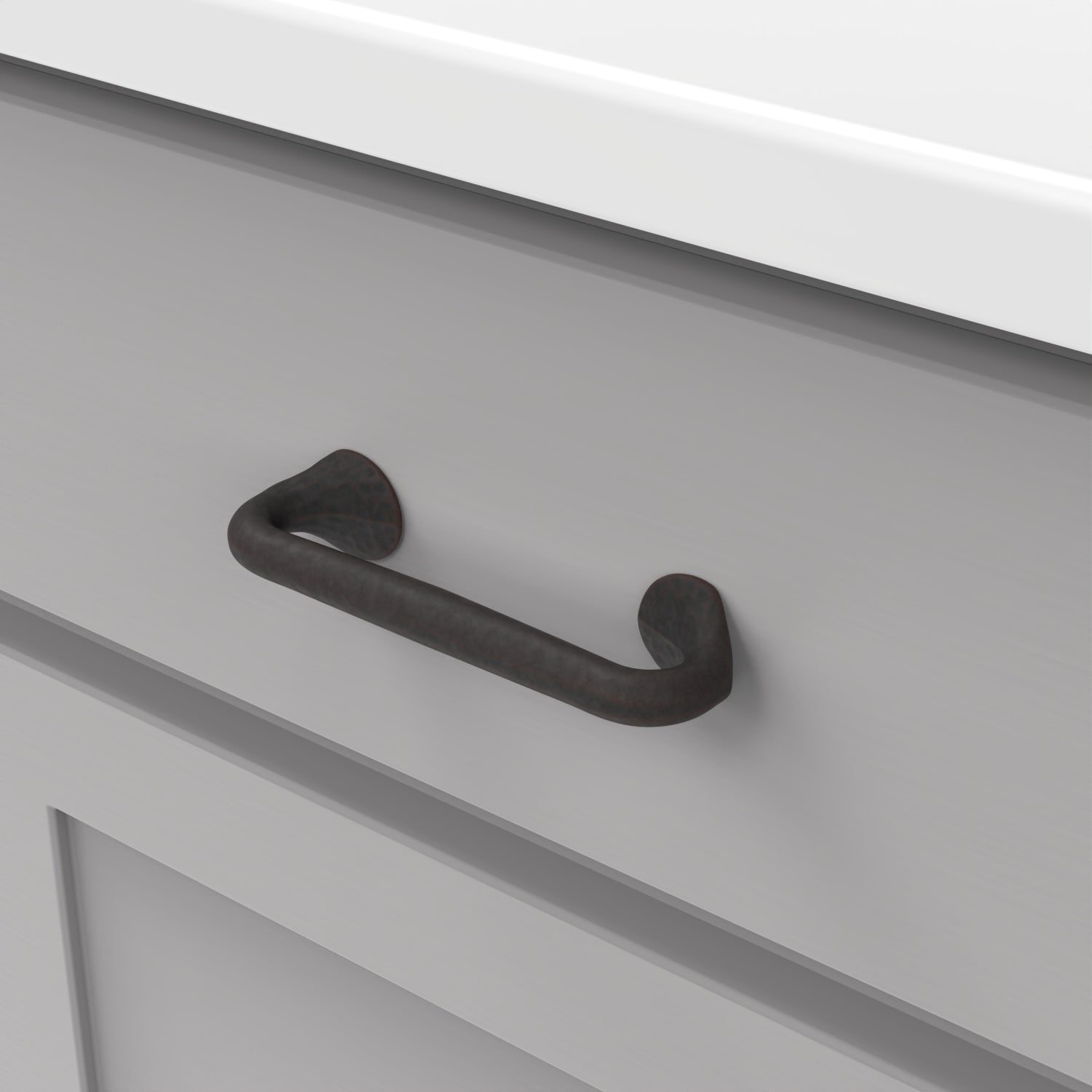 Hickory Hardware Craftsman Pull 3-3/4 Inch (96mm) Center to Center Hickory Hardware