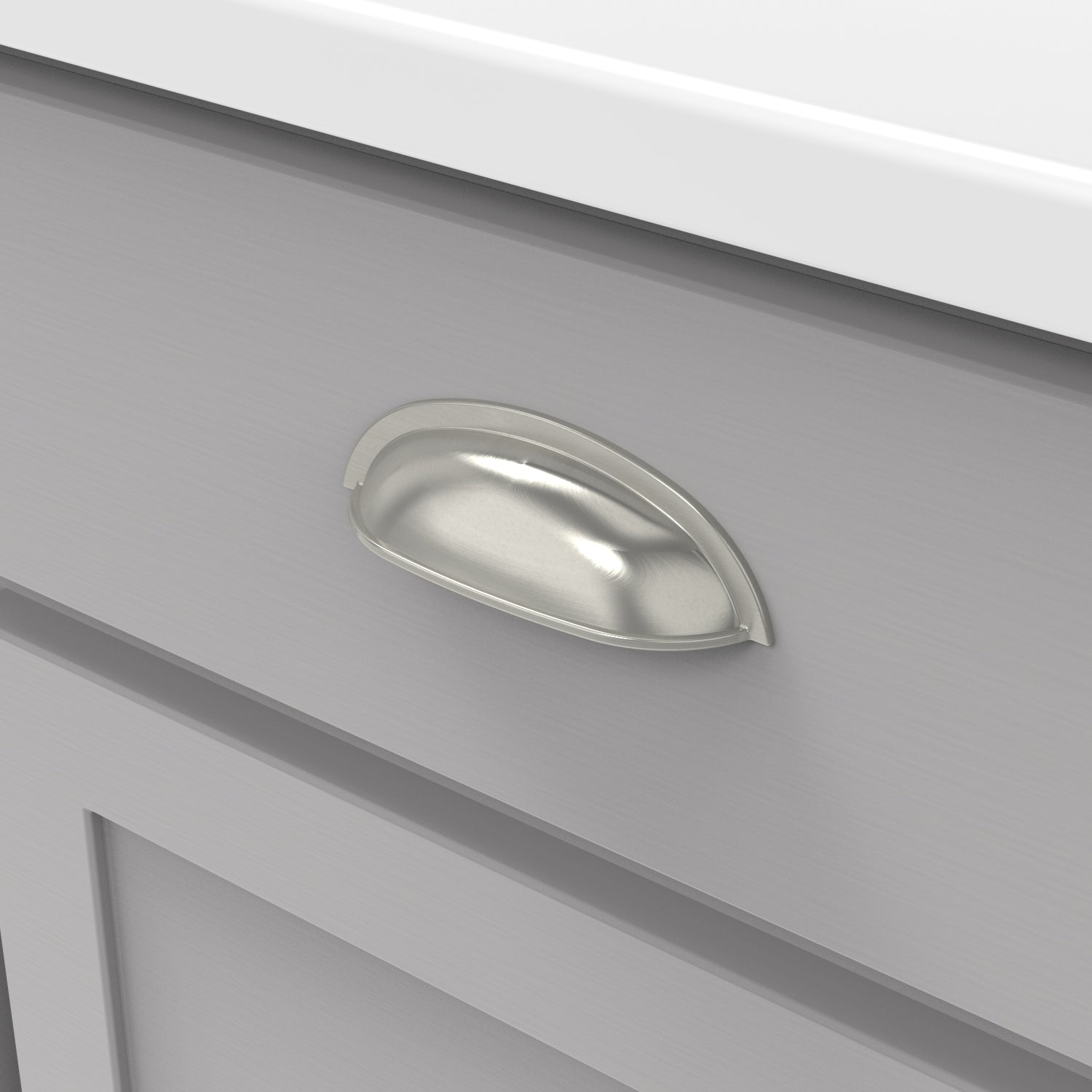 Hickory Hardware Cottage Cup Pull 3 Inch Center to Center Hickory Hardware