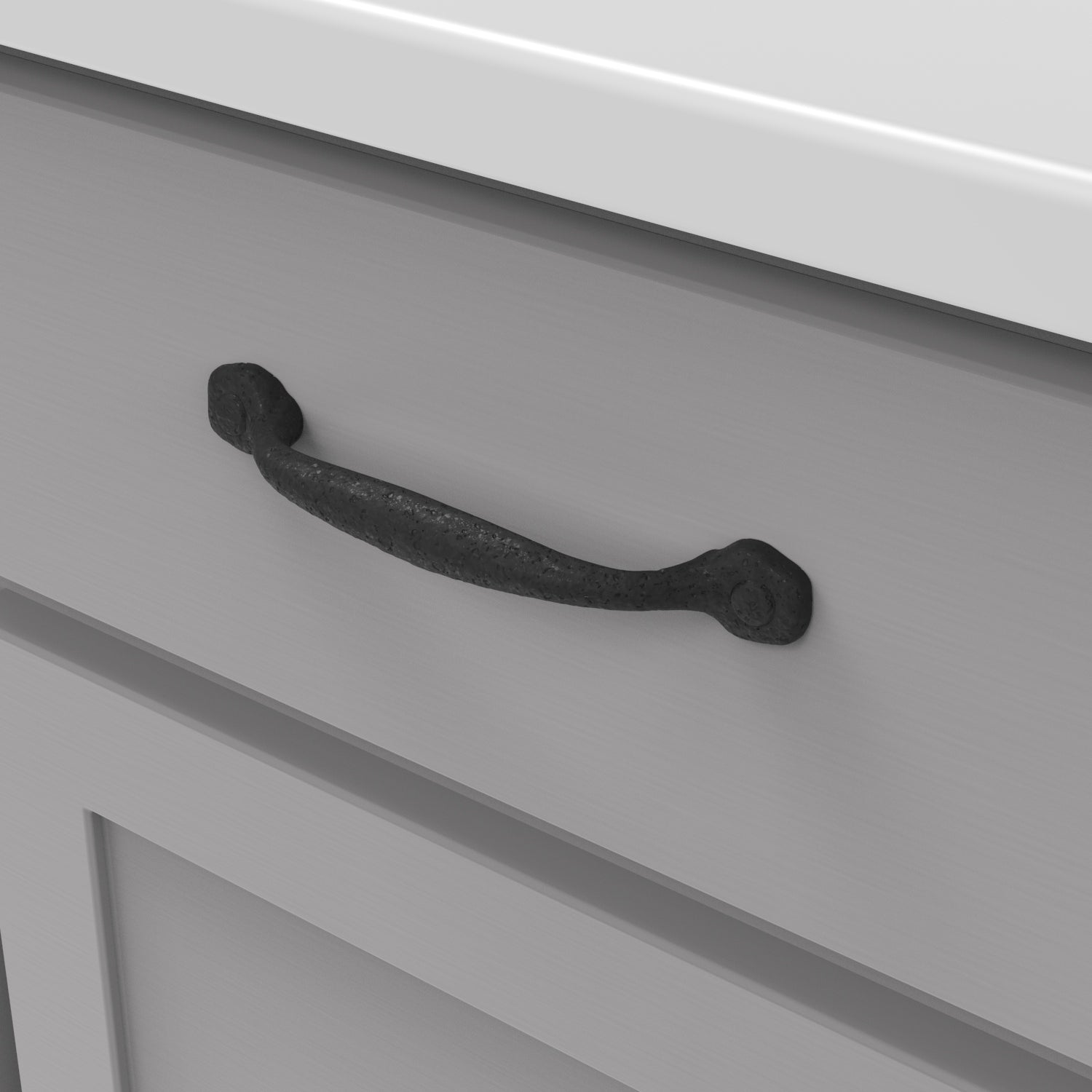 Hickory Hardware Refined Rustic Pull 5-1/16 Inch (128mm) Center to Center Hickory Hardware