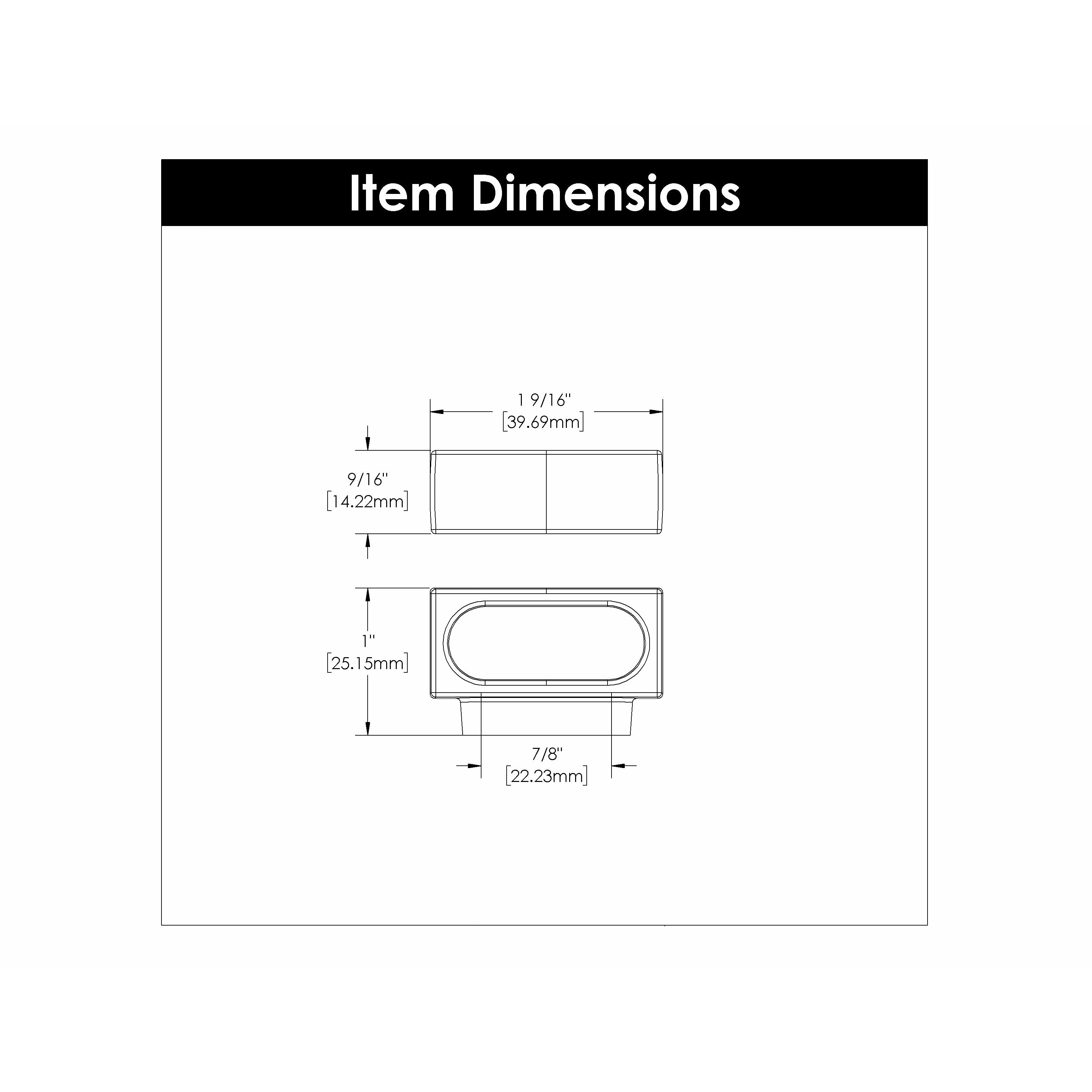 Hickory Hardware Metropolis Pull 7/8 Inch Center to Center Hickory Hardware